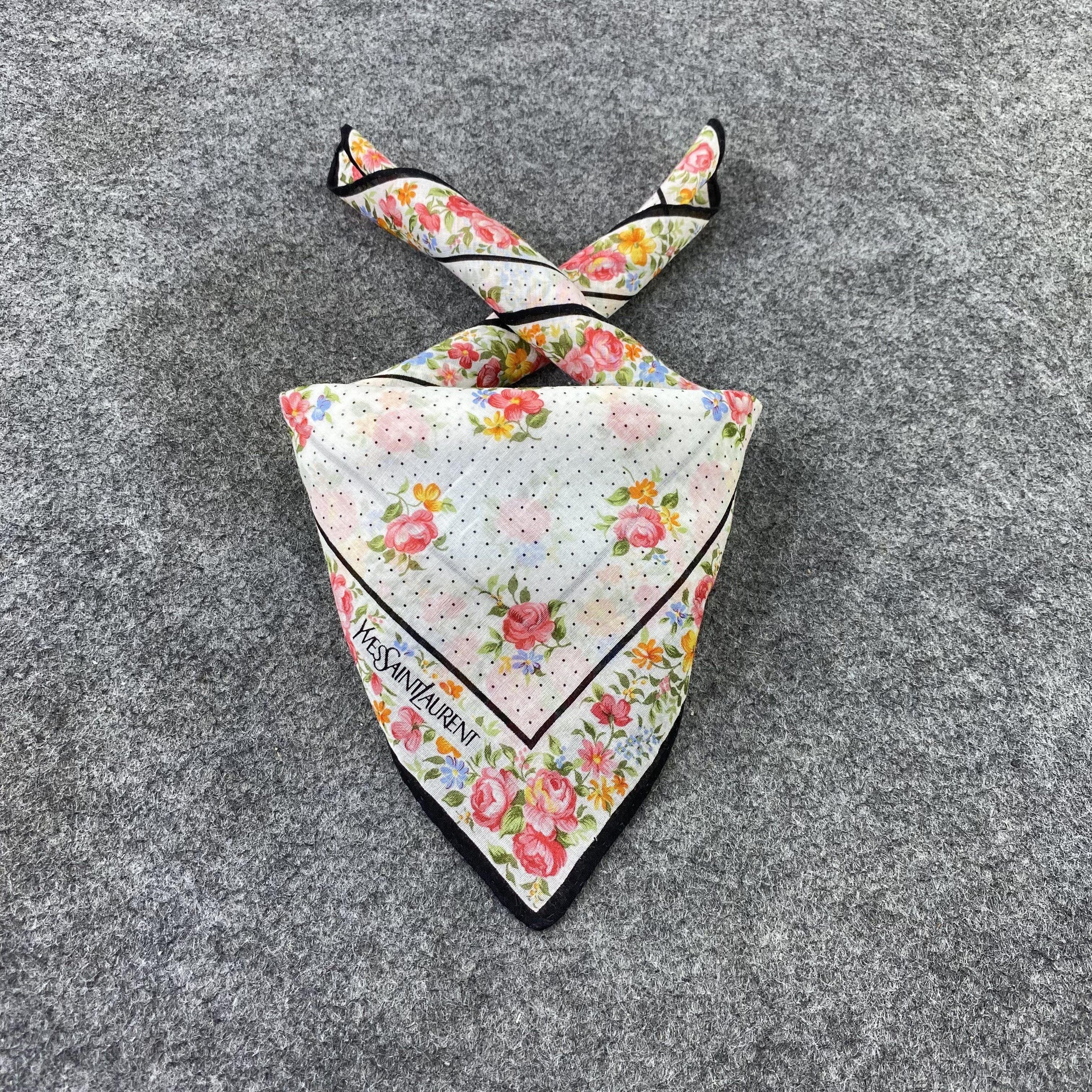 Vintage × Yves Saint Laurent Yves Saint Laurent Handkerchief / Bandana /Neckerchief-B1113 Size ONE SIZE - 2 Thumbnail
