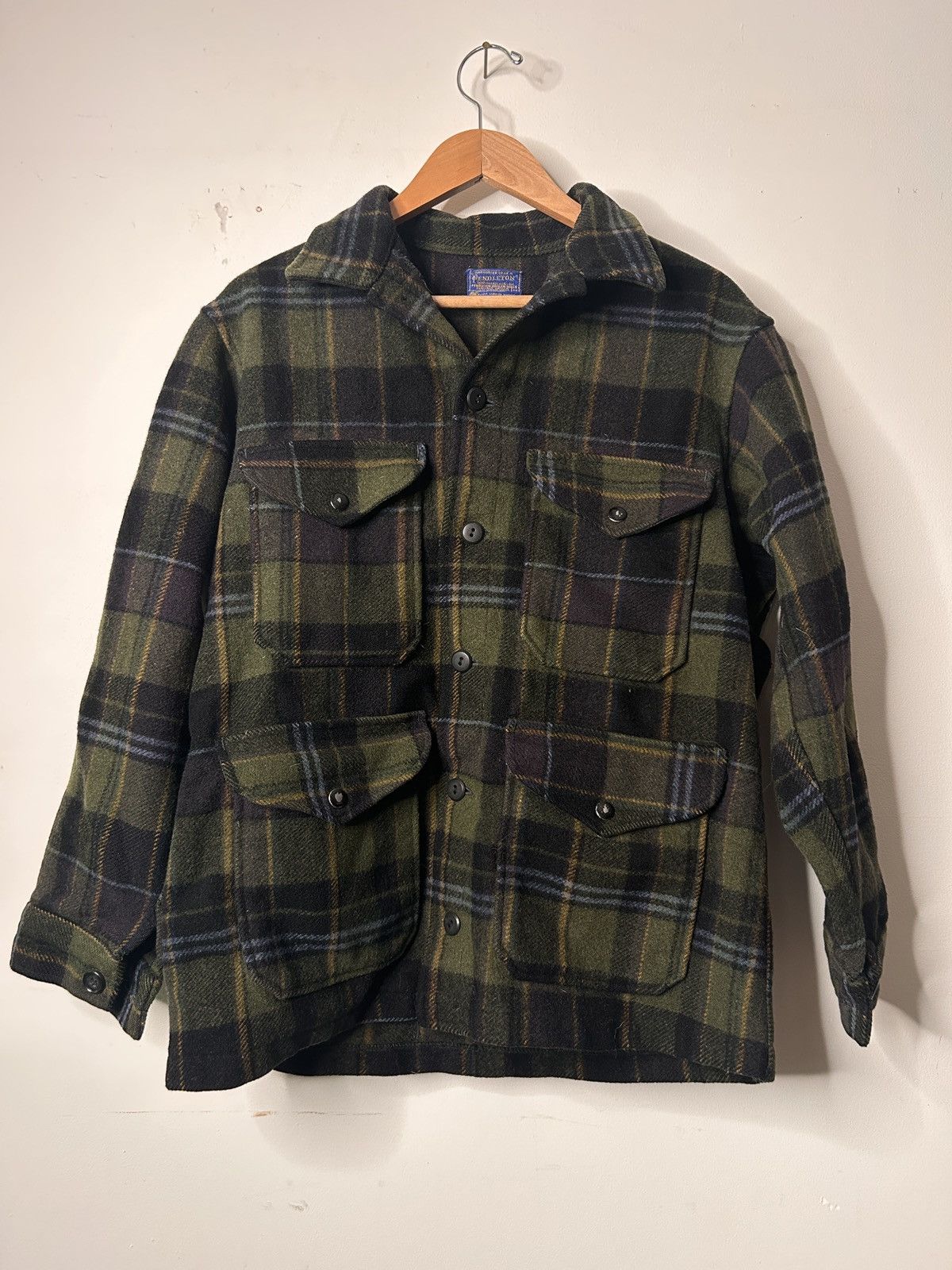 Pendleton Rare vintage mackinaw in green plaid Size US M / EU 48-50 / 2 - 1 Thumbnail