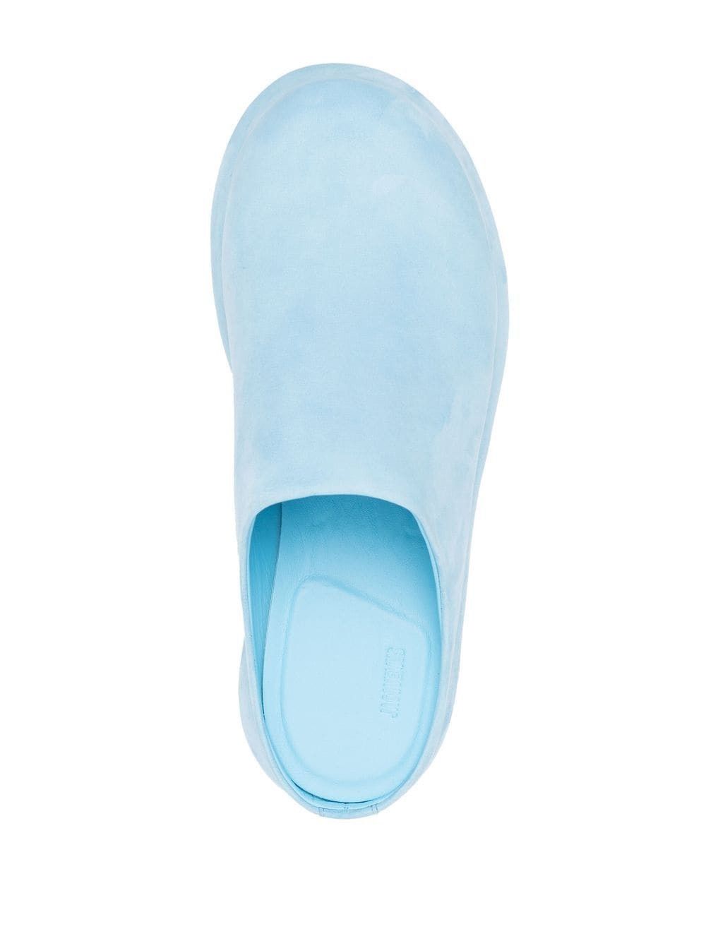 Jacquemus o1mle1025 Unisex Les Mules Bricciola in Light Blue Size US 10 / EU 43 - 4 Thumbnail
