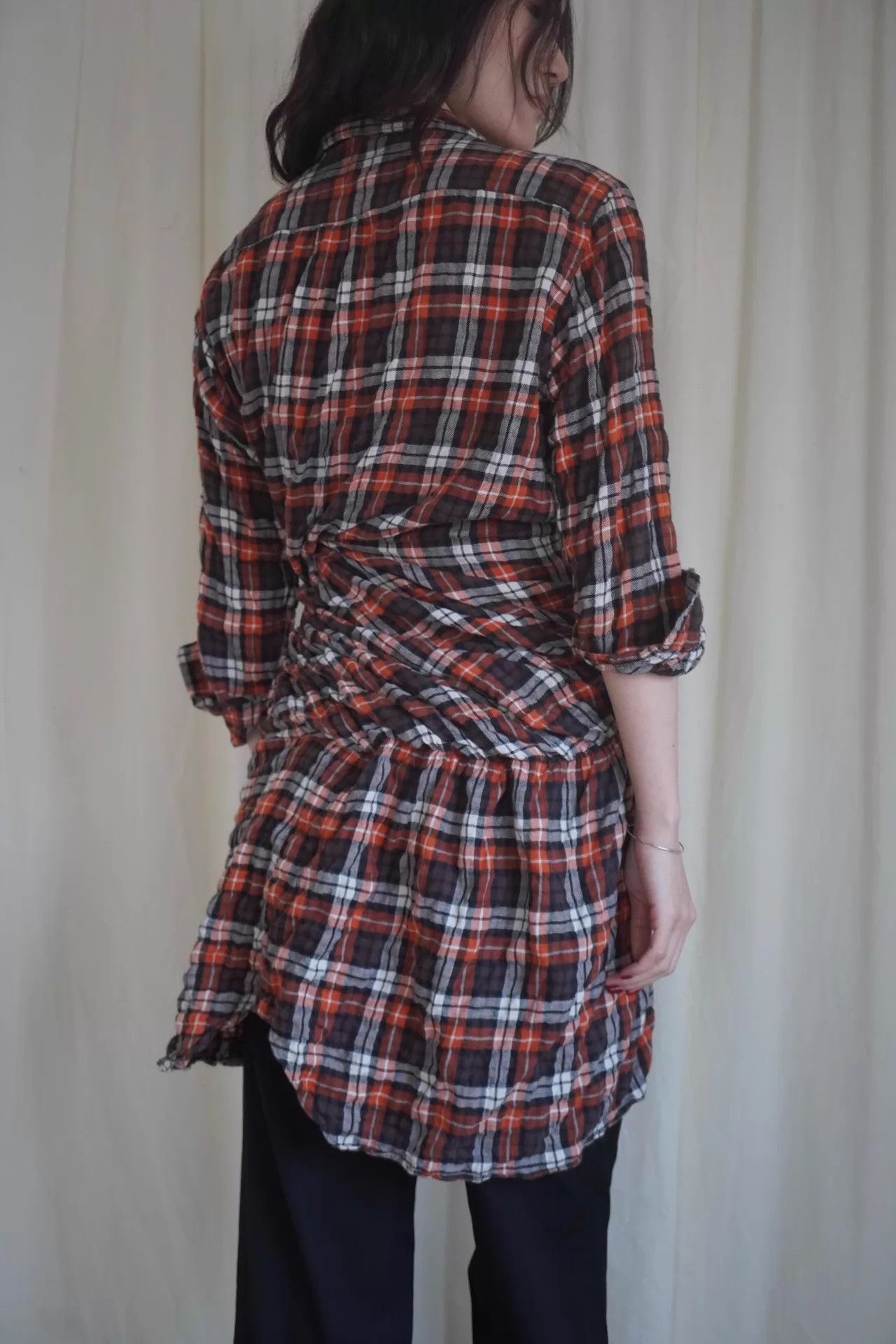 Junya Watanabe Junya Watanabe 2011 Twisted 2-Piece Check Shirt S Size S / US 4 / IT 40 - 6 Thumbnail