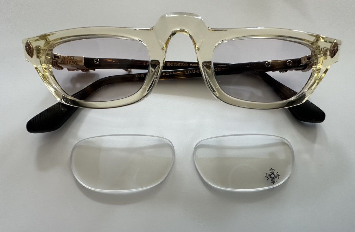 Chrome Hearts Chrome hearts ED-U-CUNTATION Pale Ale-Dark Tortoise Size ONE SIZE - 1 Thumbnail
