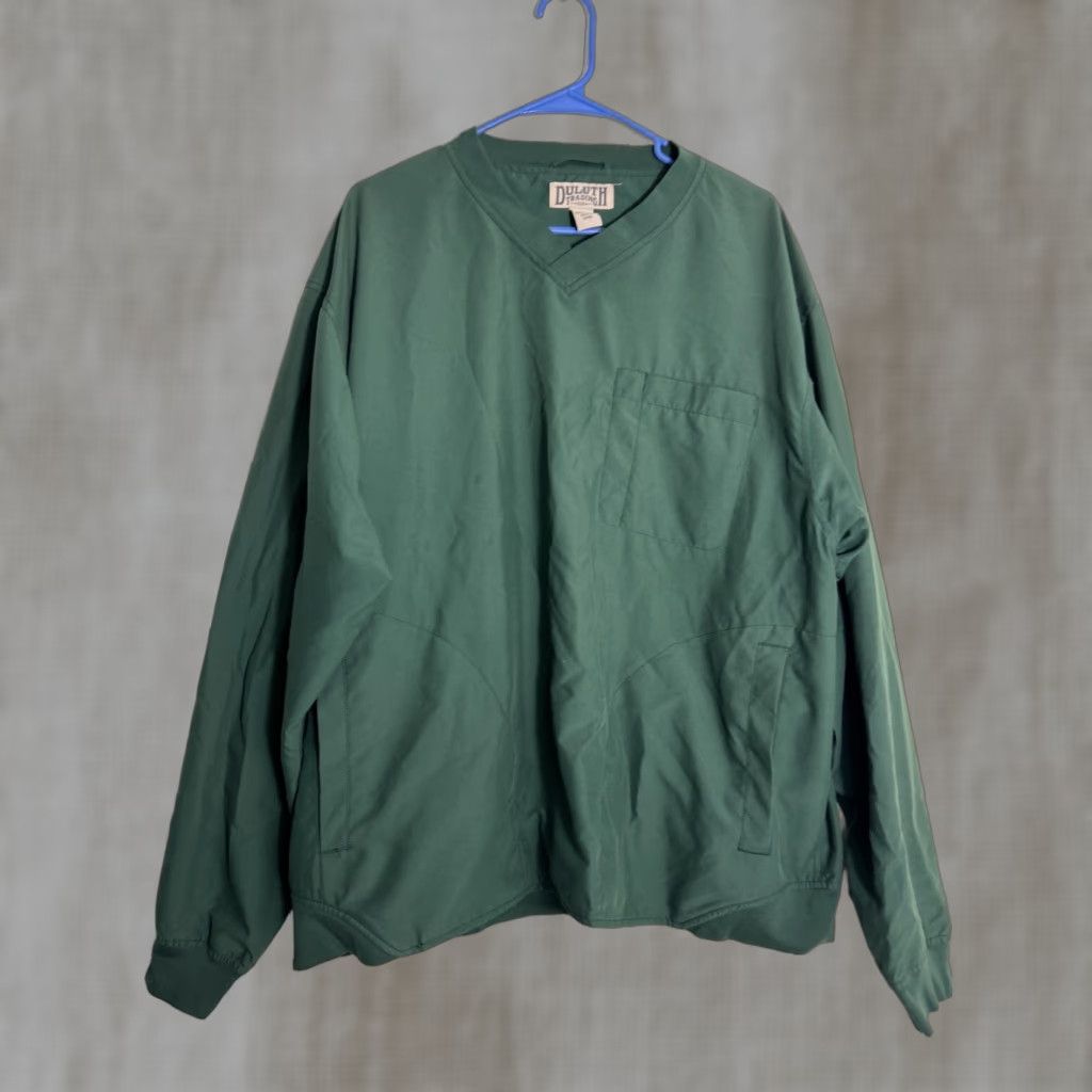 Vintage Duluth Windbreaker Jacket Mens Green XL Pullover Wind-Resistant Water Resistant All Seasons Logo Casual Golf 90s Outdoor Size US XL / EU 56 / 4 - 1 Thumbnail
