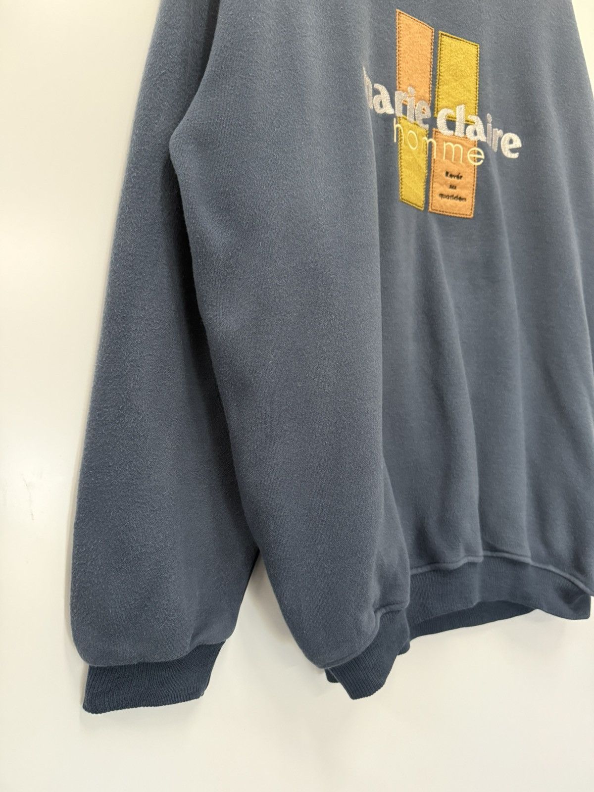Japanese Brand ⚡️ MARIE CLAIRE HOMME ROUNDNECK SWEATSHIRT - L Size US M / EU 48-50 / 2 - 4 Thumbnail