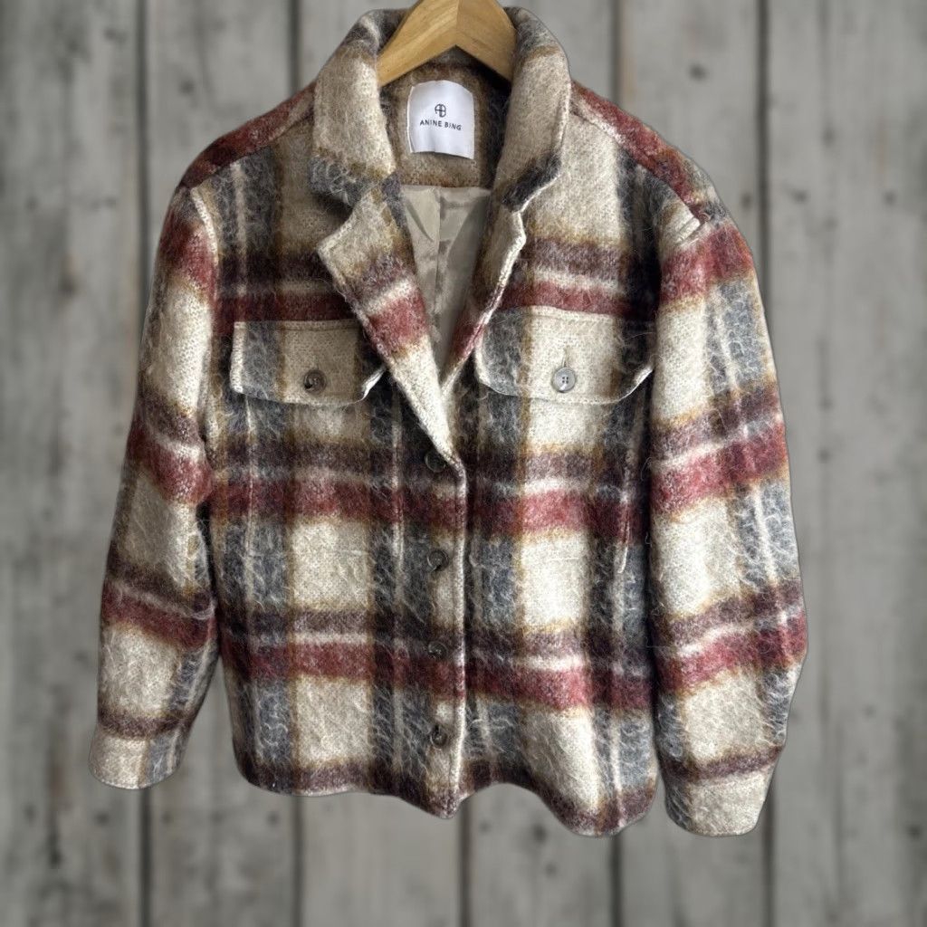 Anine Bing Anine Bing Gray Quinn Jacket In Wool And Cashmere