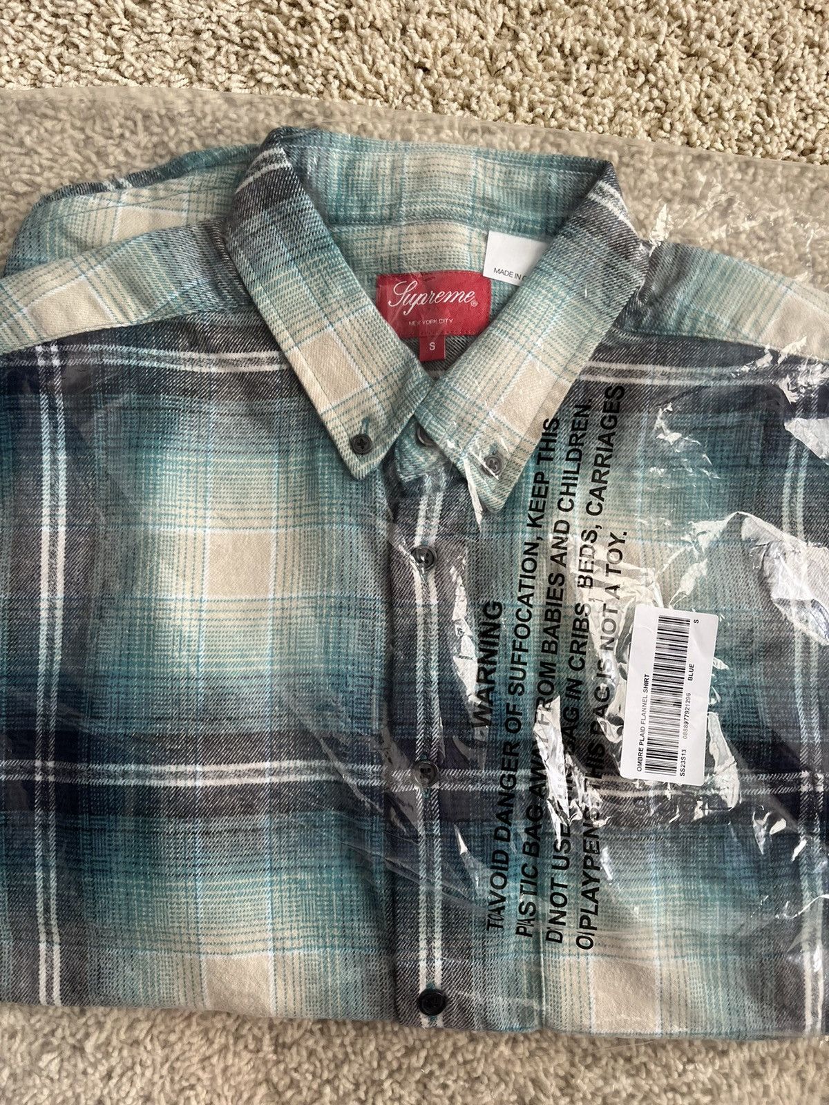 Supreme Supreme shadow plaid flannel | Grailed