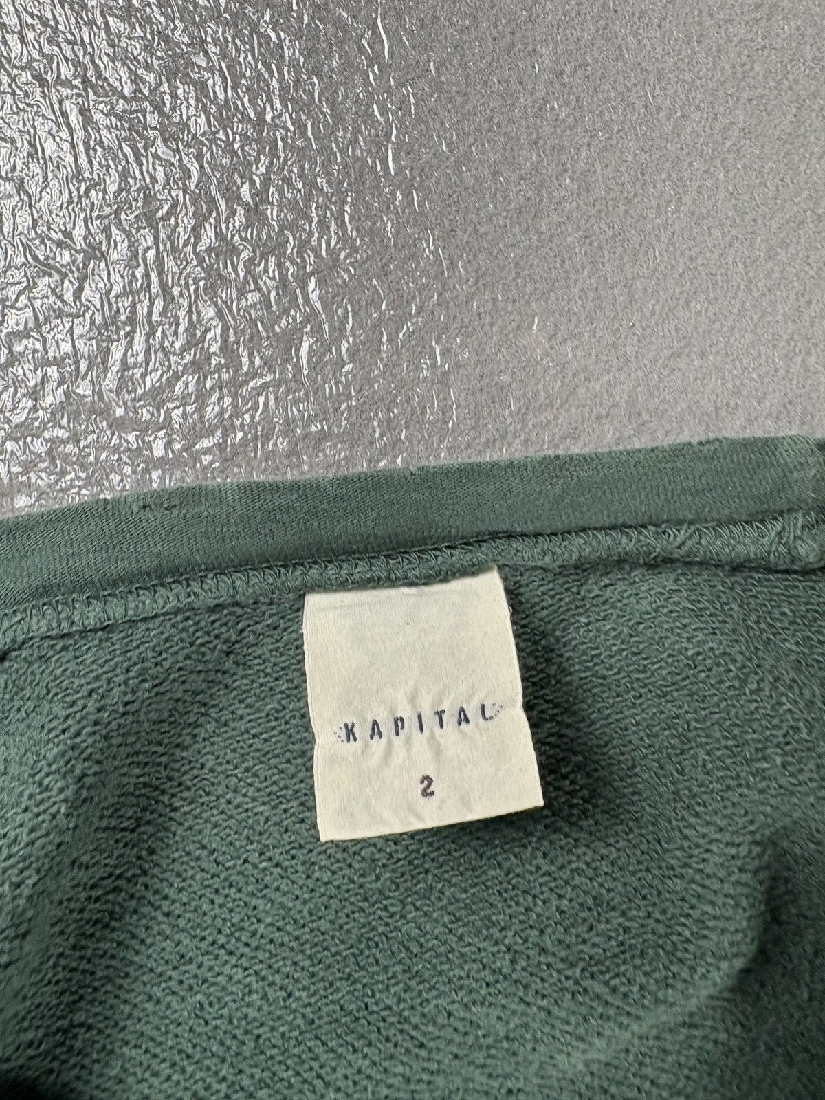 Kapital Kapital Archive Distressed Boro Sweatshirt Green Size US M / EU 48-50 / 2 - 3 Thumbnail