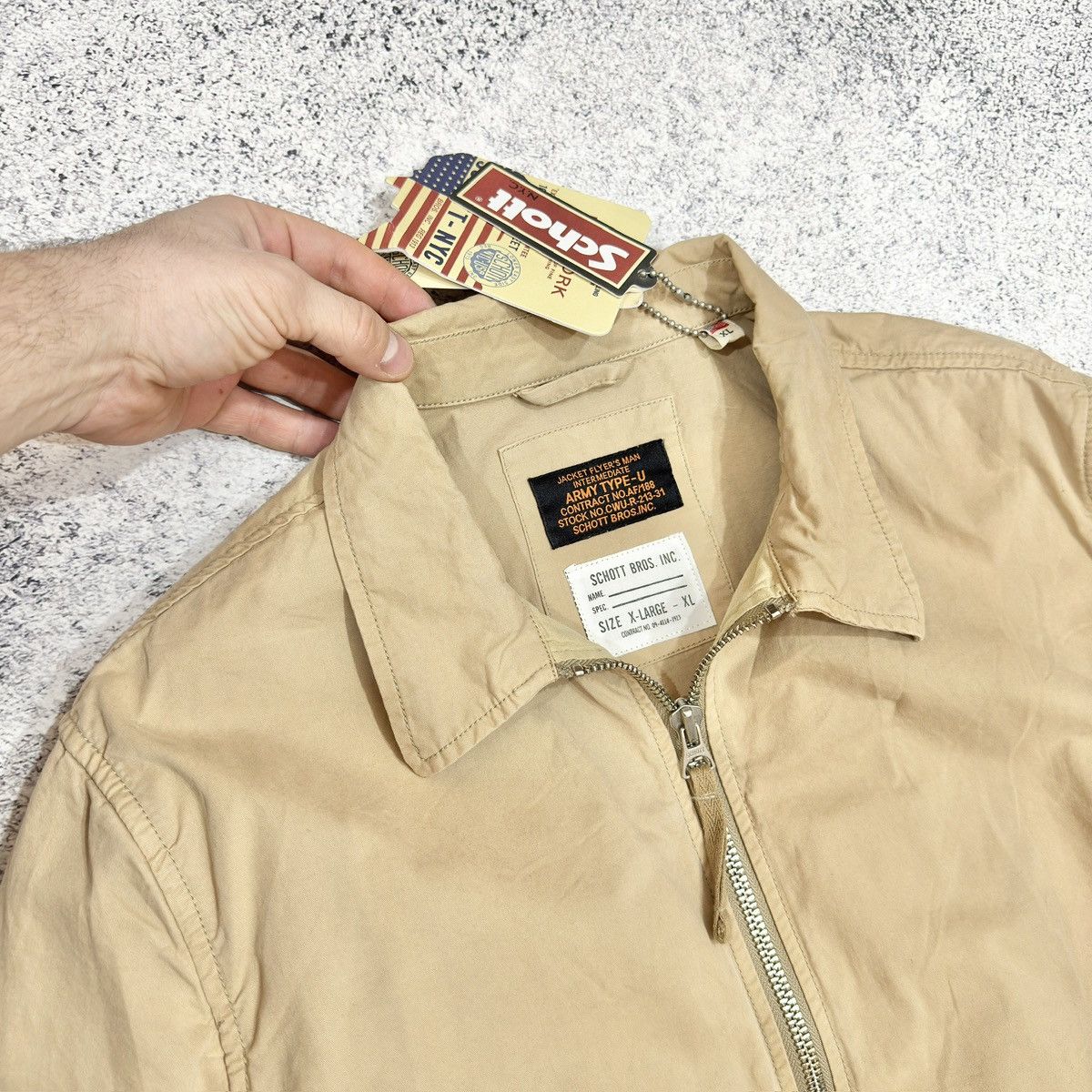 Designer × Schott Schott Bennet Cotton Jacket XL size Size US XL / EU 56 / 4 - 3 Thumbnail