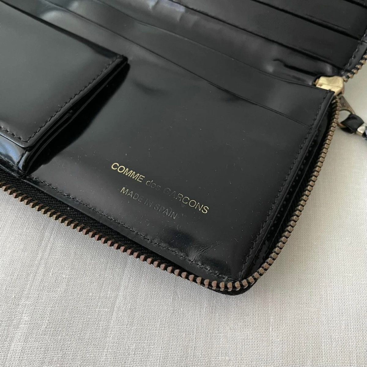 Comme des Garcons Comme des Garcons Full Length Zipper Leather Wallet Size ONE SIZE - 3 Thumbnail