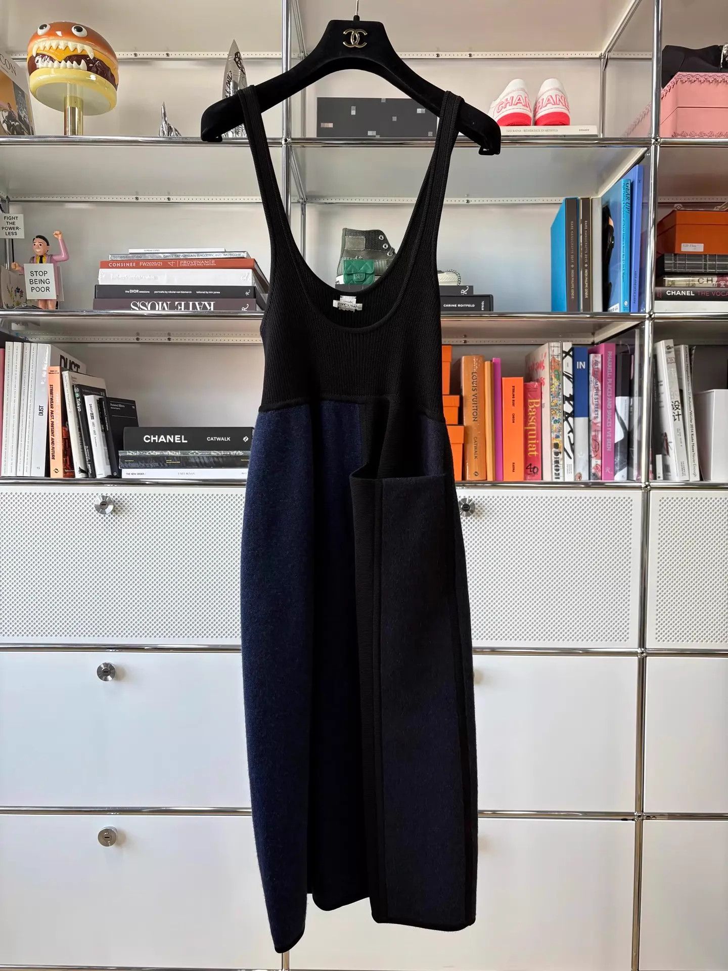Hermes Hermes Blue-Black U-Neck 100% Cashmere Knit Dress FR36 Size XS / US 0-2 / IT 36-38 - 3 Thumbnail