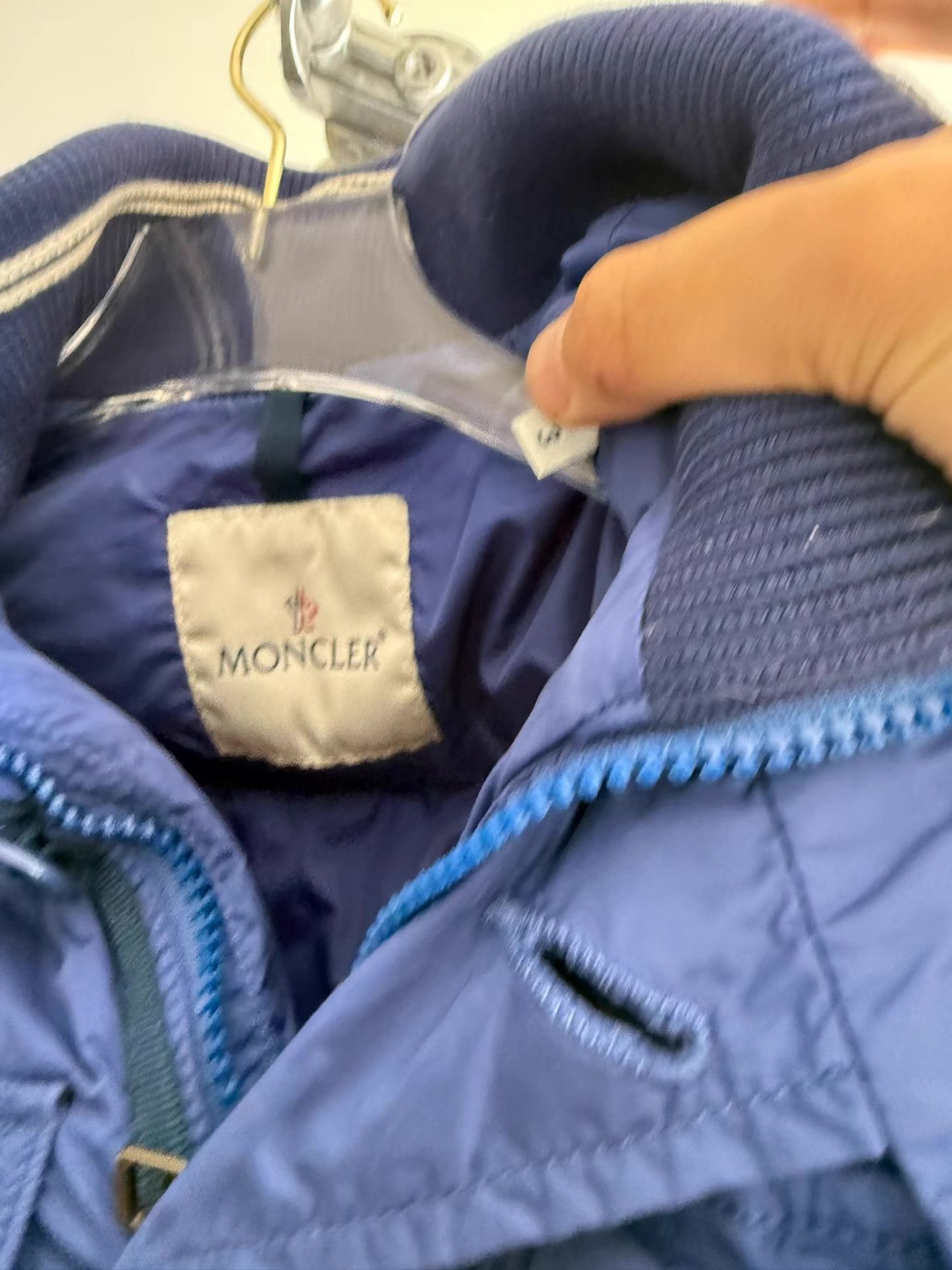 Moncler Moncler Blue Down Jacket Q17 Size US L / EU 52-54 / 3 - 6 Thumbnail