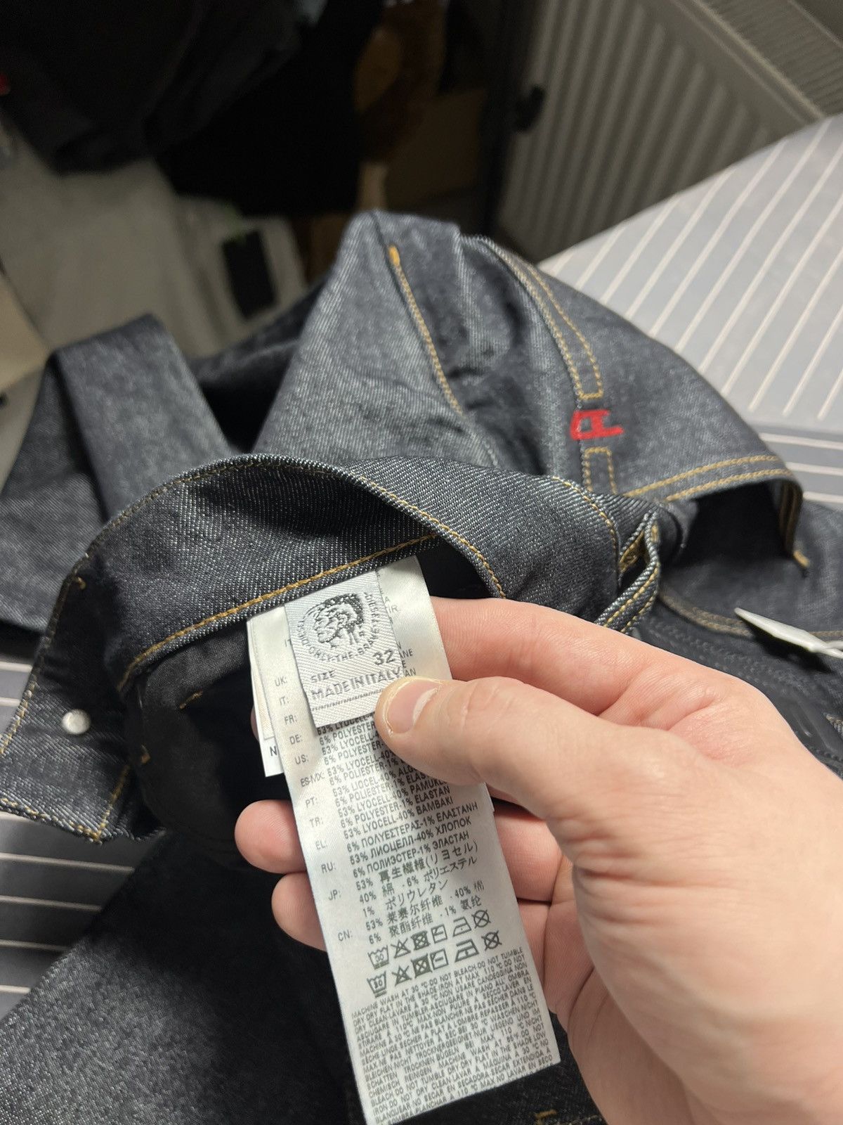 Diesel Diesel Raw Tapered Fit Jeans 🇮🇹 Premium Dark Wash Denim Size US 32 / EU 48 - 21 Thumbnail