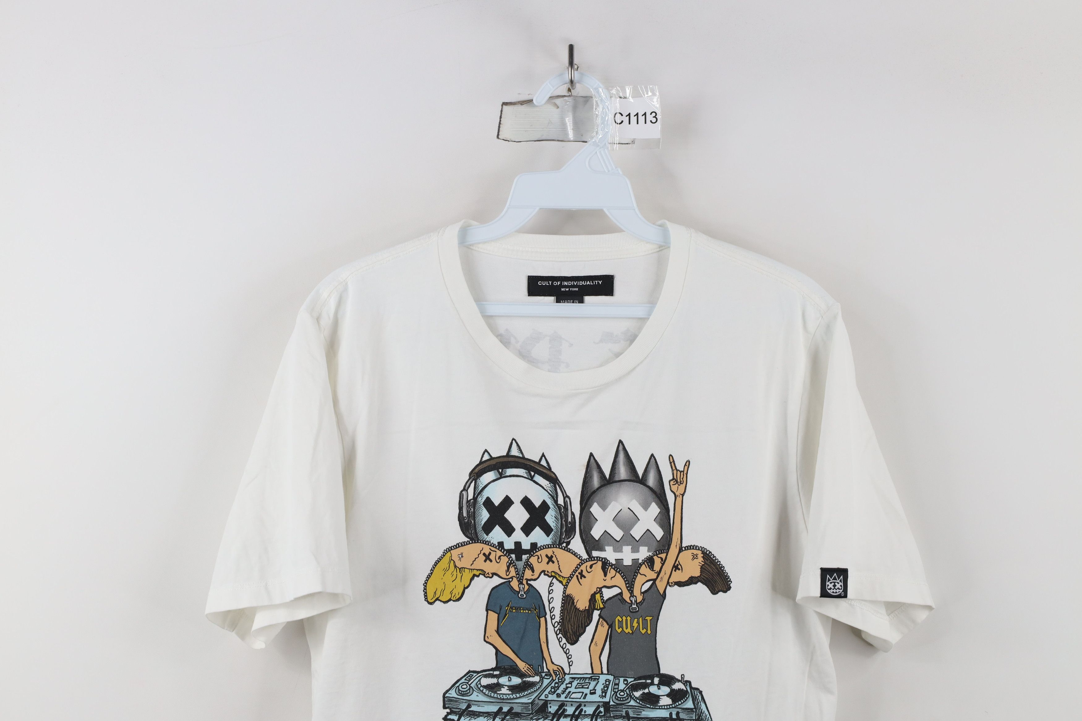 Cult Of Individuality × Vintage Cult of Individuality Beavis & Butthead DJ Sleeve T-Shirt Size US S / EU 44-46 / 1 - 2 Thumbnail