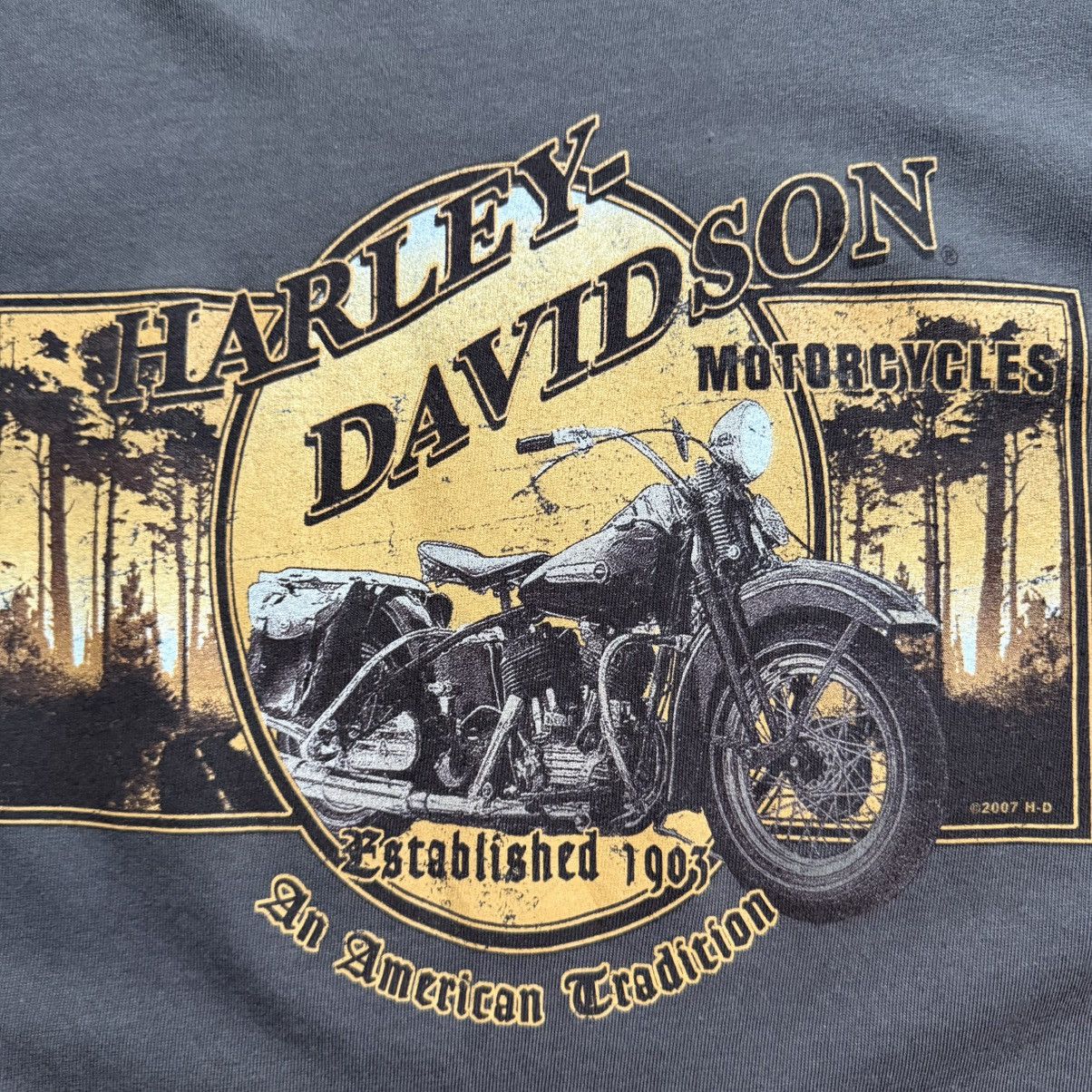 Harley Davidson Vintage Y2K Harley-Davidson An American Tradition Tee Size US XL / EU 56 / 4 - 5 Thumbnail