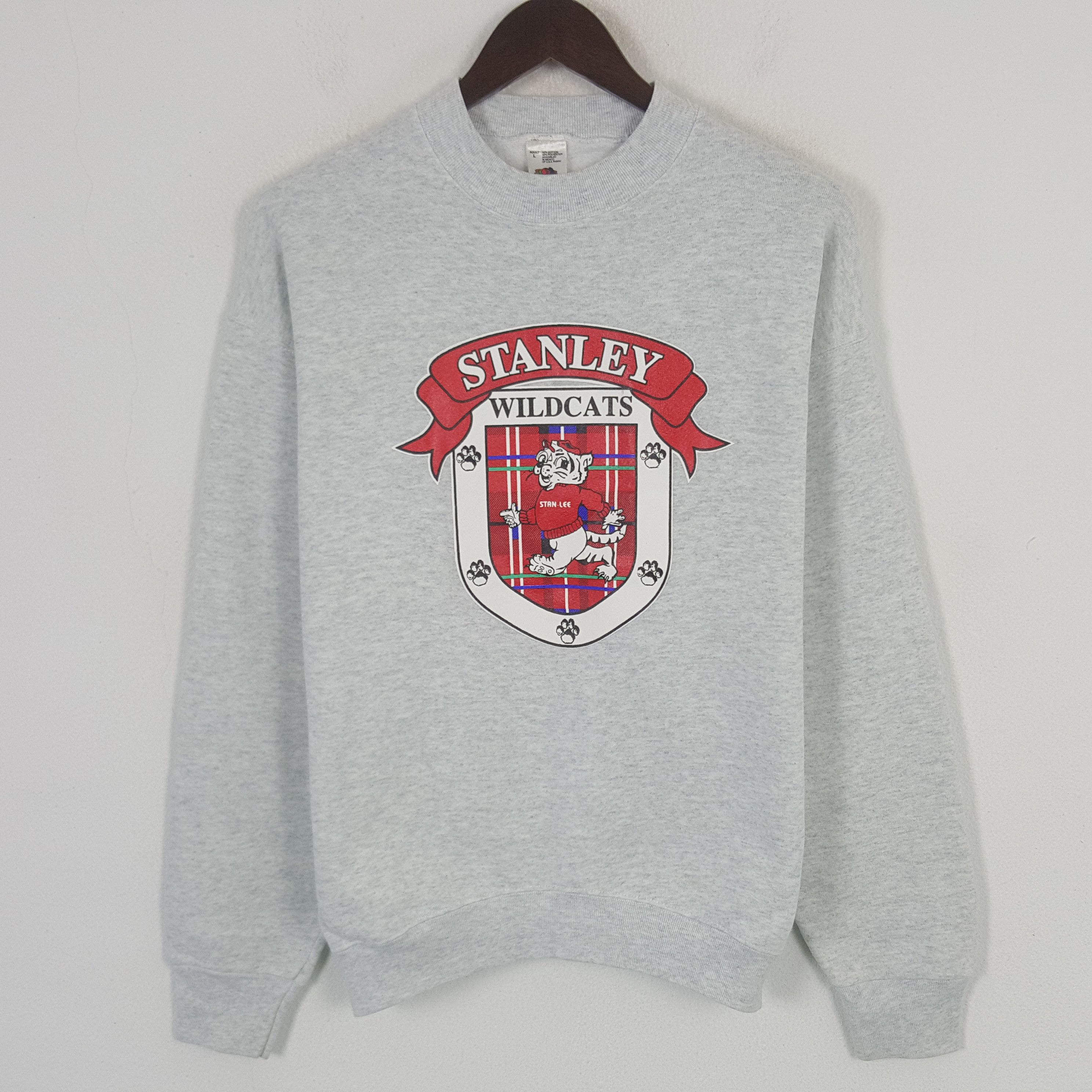 Fruit Of The Loom × Vintage Vintage Stanley Wildcats Sweatshirt Size US M / EU 48-50 / 2 - 1 Thumbnail