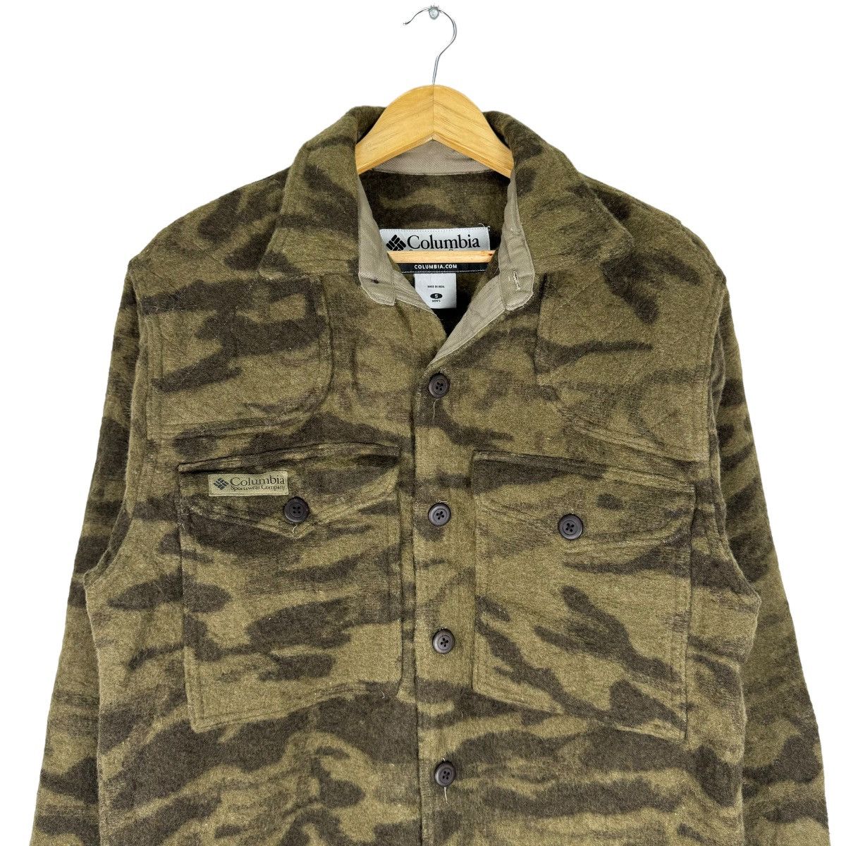 Columbia × Hunter ⚡️COLUMBIA CAMOUFLAGE HUNTING BUTTON JACKET Size US S / EU 44-46 / 1 - 2 Thumbnail