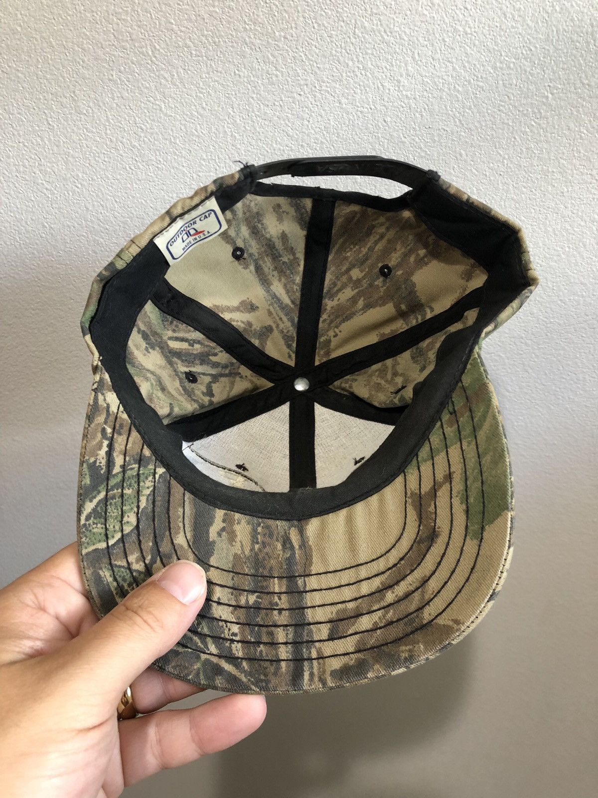 Realtree Vtg 90s Alpha Gamma Phi University of Arkansas Camo Snapback Size ONE SIZE - 4 Thumbnail