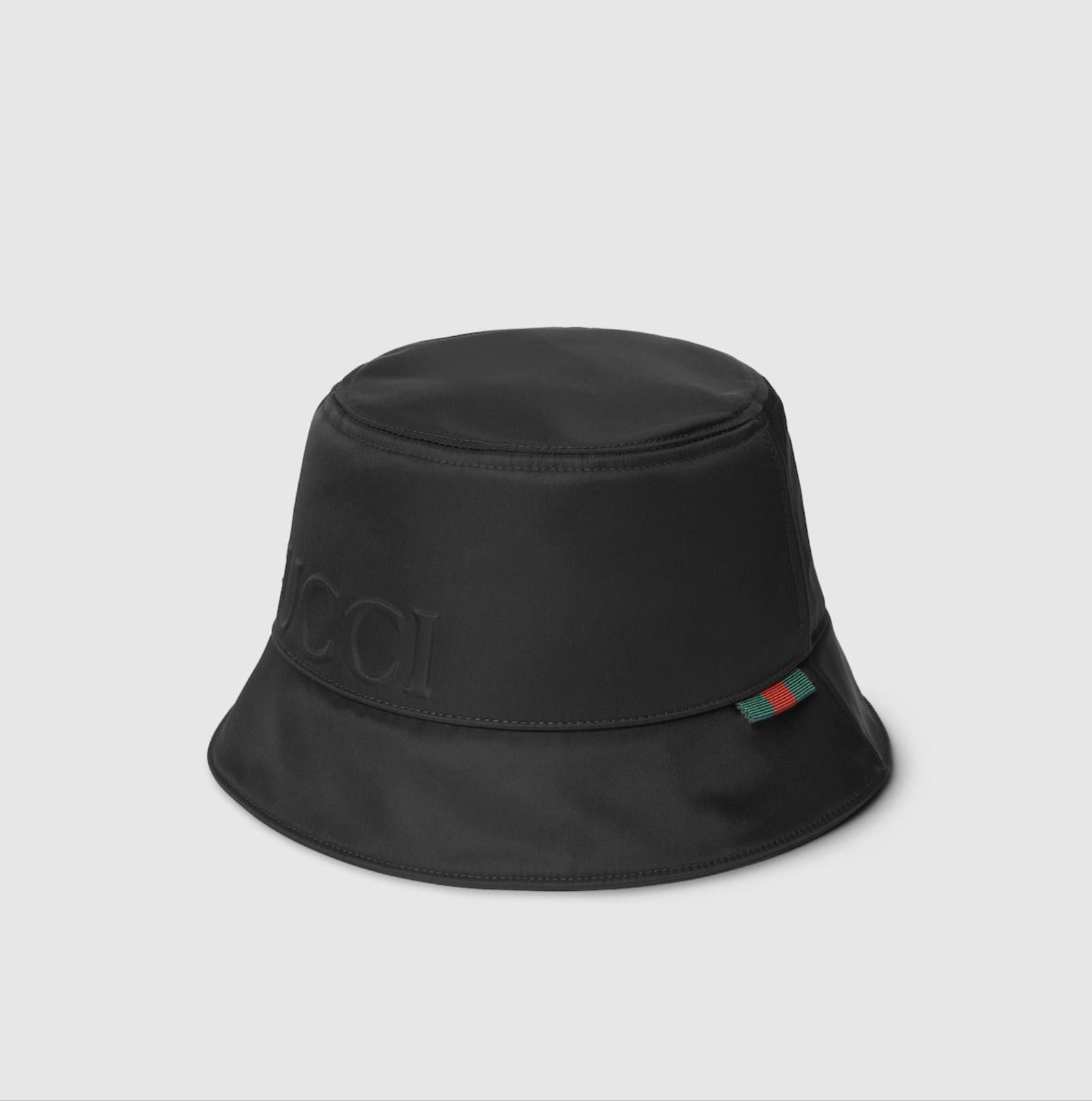 Gucci GUCCI NYLON BUCKET HAT WITH GUCCI LOGO SIZE M Size ONE SIZE - 1 Thumbnail