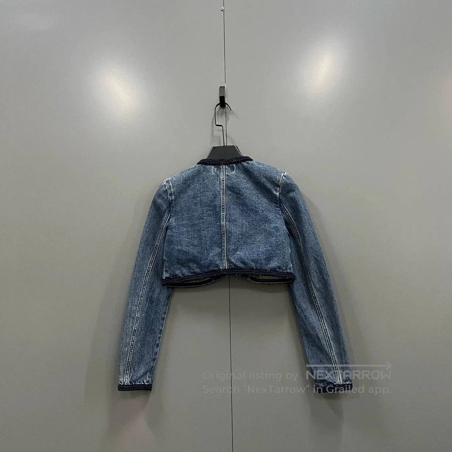 Self-Portrait Self-Portrait Denim Blue Short Coat. Size M / US 6-8 / IT 42-44 - 2 Thumbnail