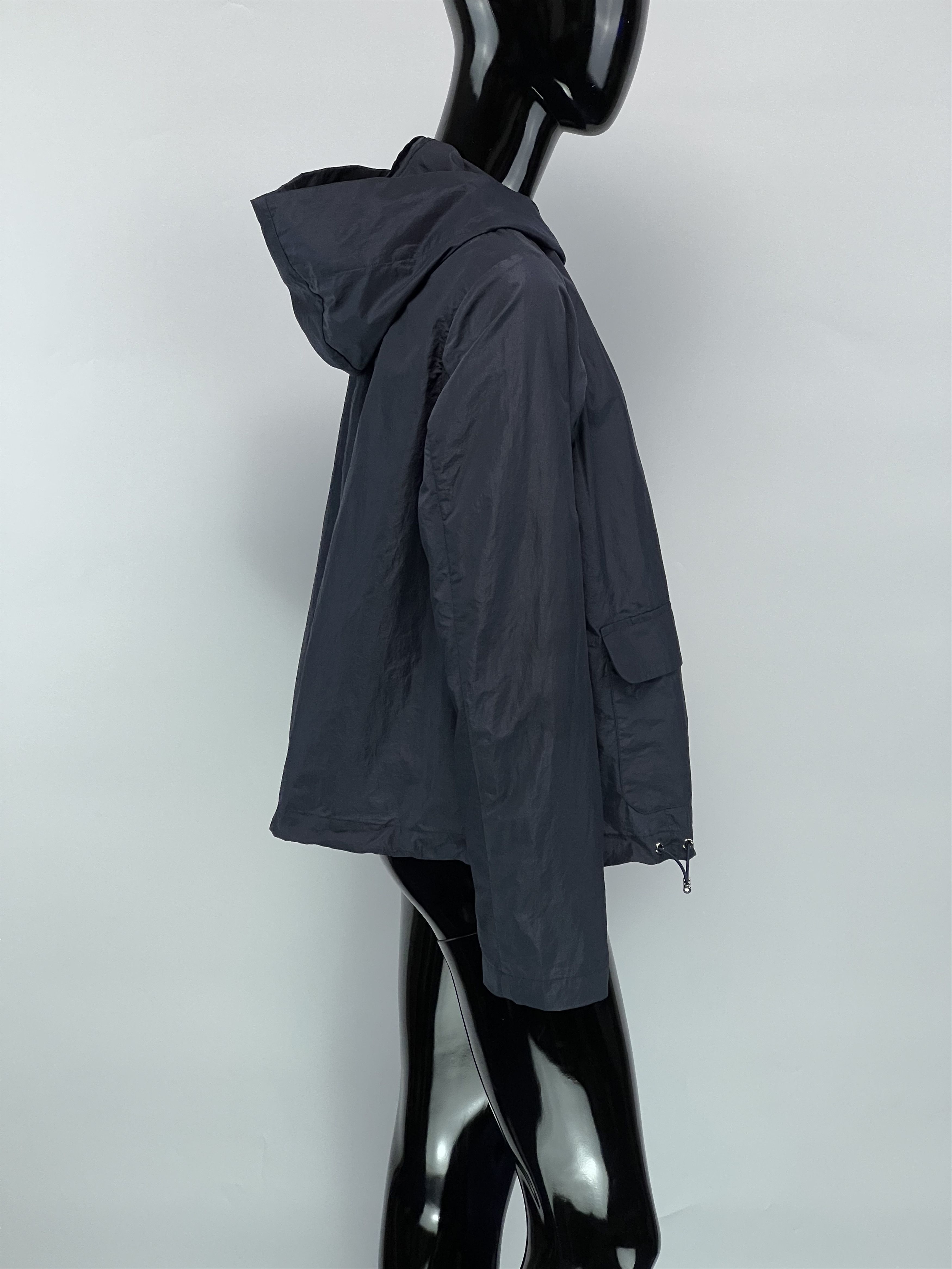 Other Lis Lareida Navy Blue Nylon Hooded Jacket Size S / US 4 / IT 40 - 2 Thumbnail