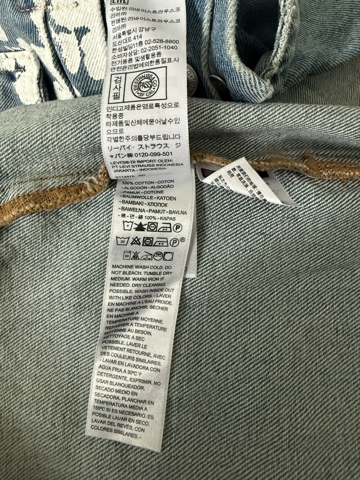 DENIM TEARS Denim tears levi denim jacket Size US M / EU 48-50 / 2 - 6 Thumbnail