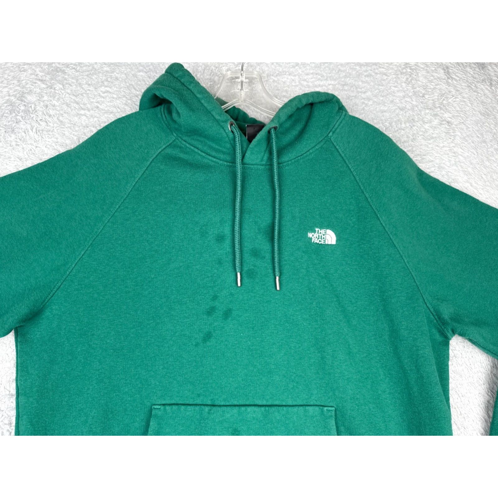 The North Face The North Face Hoodie Womens L Green Logo Cotton Blend Pockets Stains Vintage No N/A Size L / US 10 / IT 46 - 4 Thumbnail