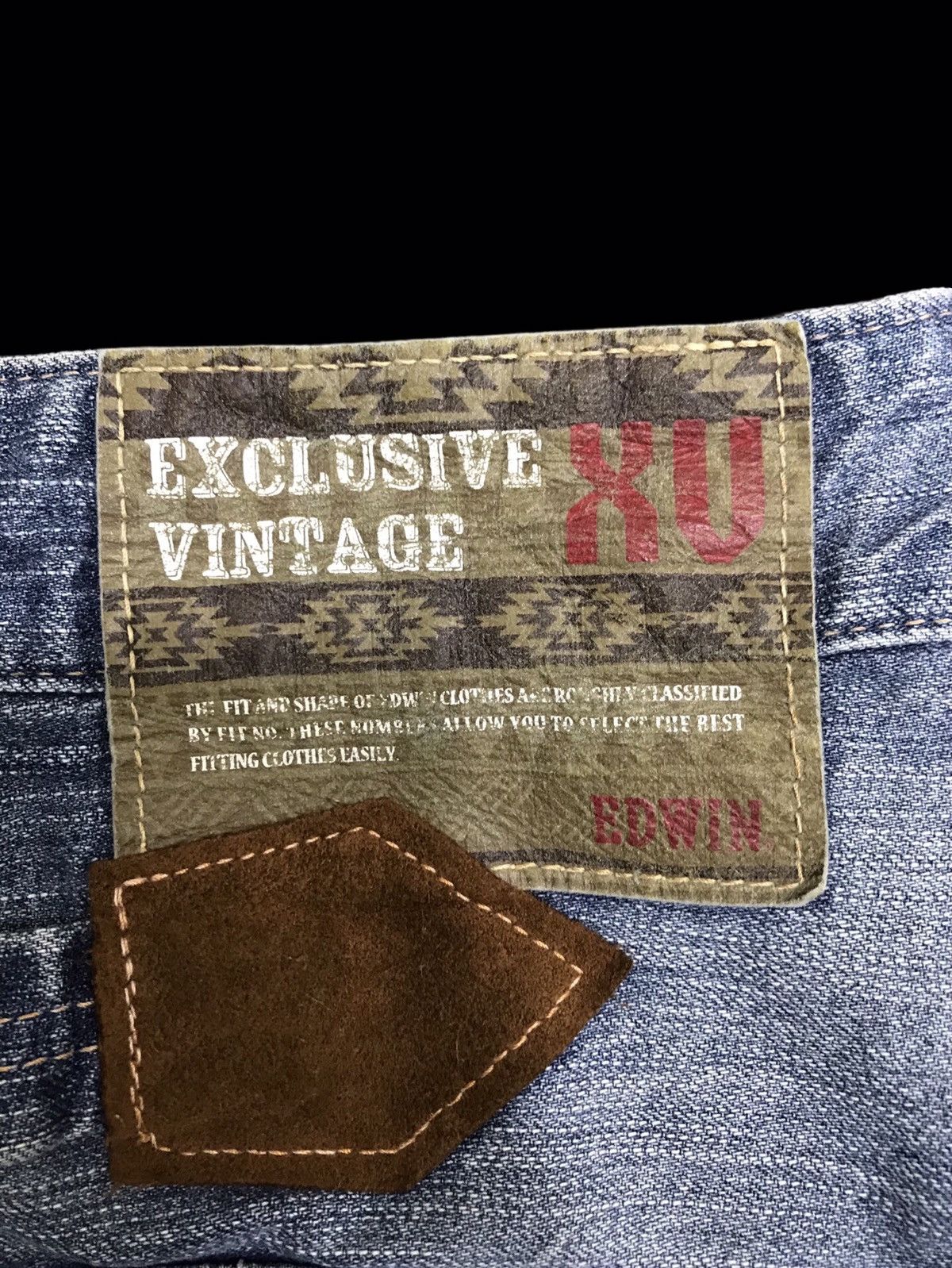 Edwin 💥EDWIN 435XVS STONE WASH DISTRESSED DENIM F342 Size US 31 - 16 Thumbnail