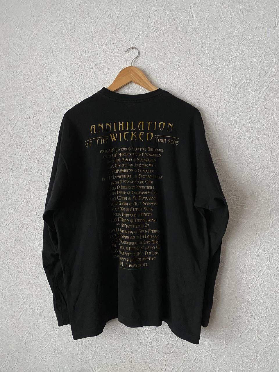 Band Tees Vintage Nile Annihilation of the Wicked 2005 Tour Longsleeve Size US XL / EU 56 / 4 - 7 Thumbnail