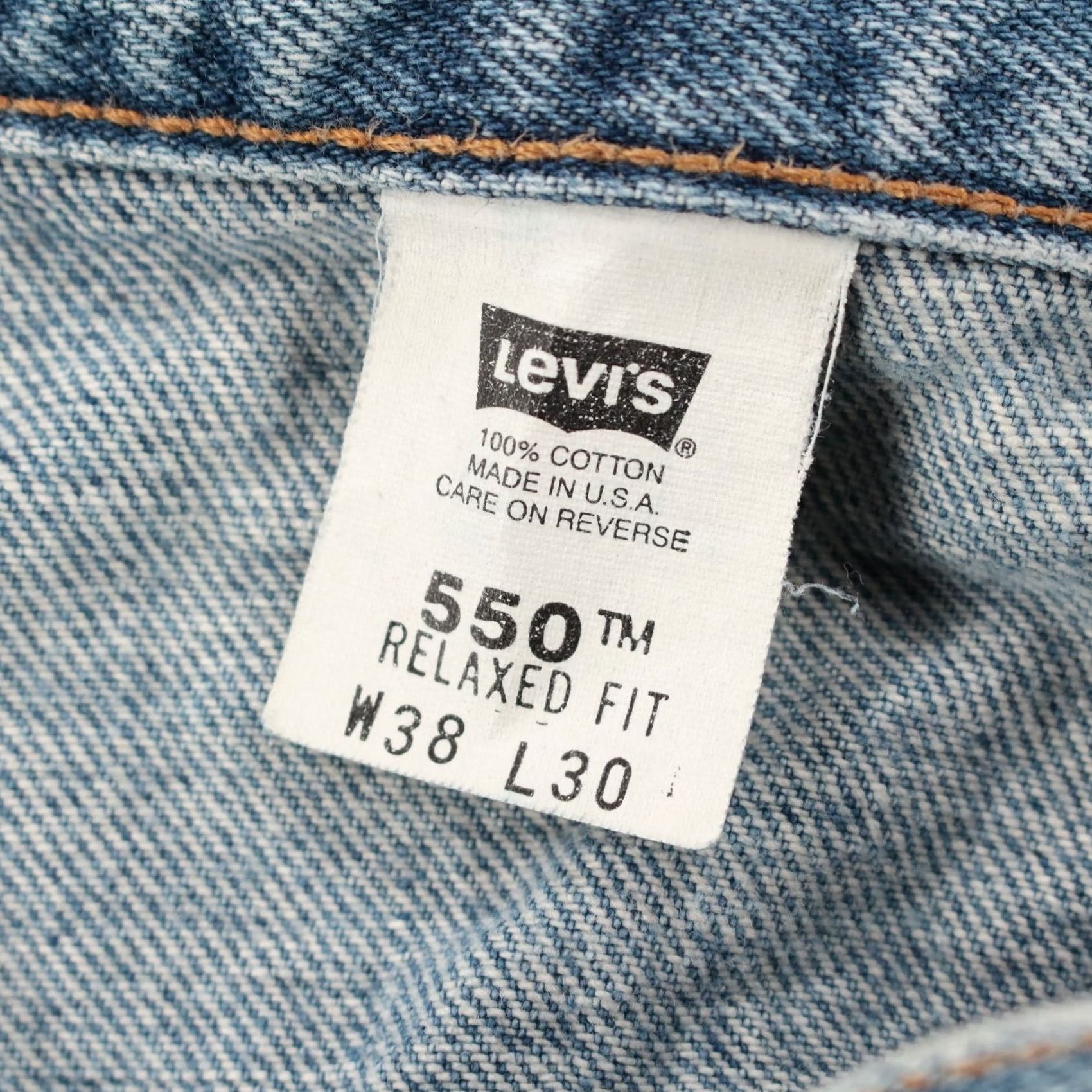 Levi's vtg LEVI'S 550 denim jeans 38x30 relaxed fit stonewash y2k made usa tag Size US 38 / EU 54 - 5 Thumbnail