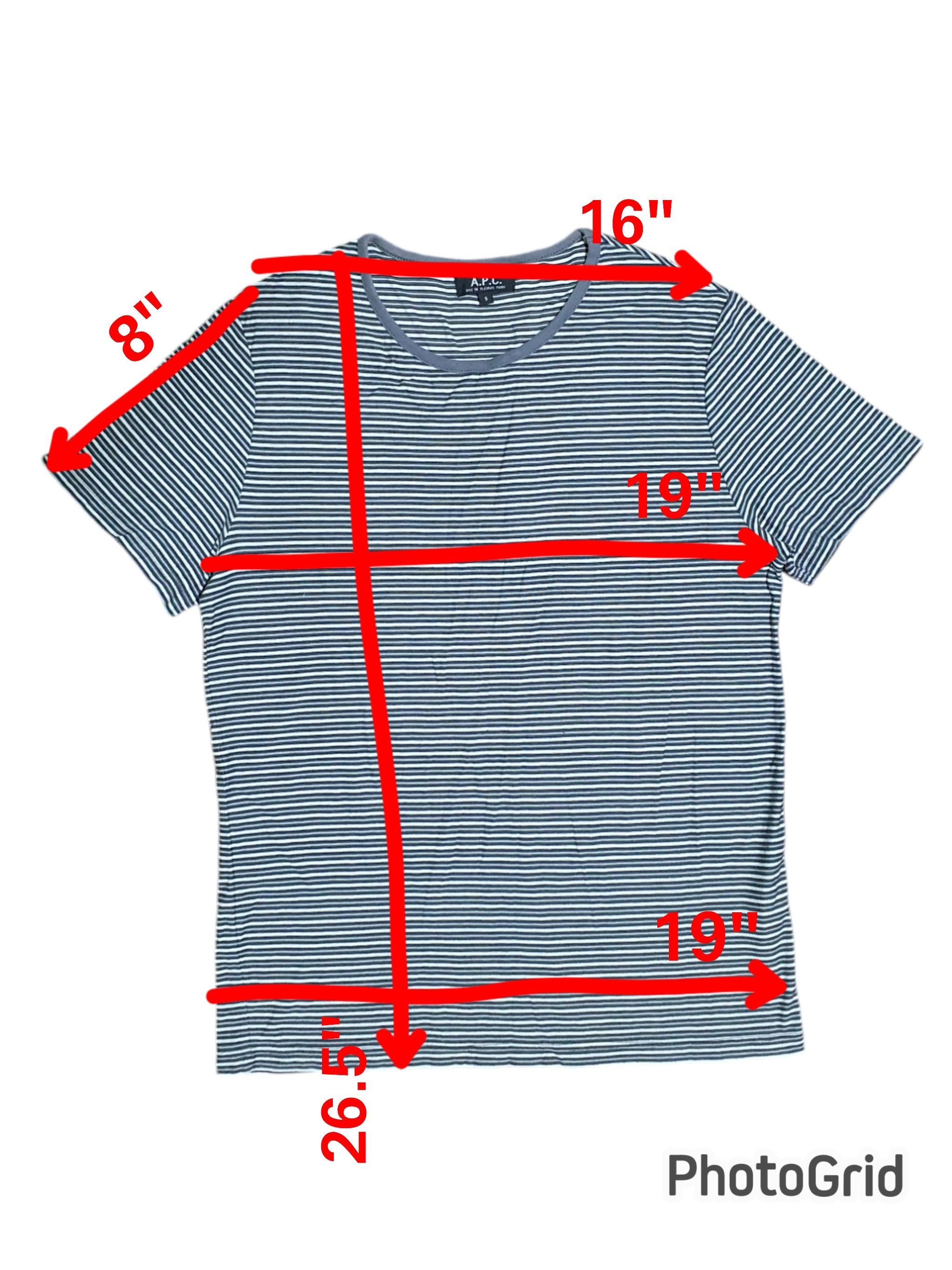 A.P.C. × Japanese Brand A.P.C. 19/26.5 STRIPE T-SHIRT Size US S / EU 44-46 / 1 - 7 Thumbnail