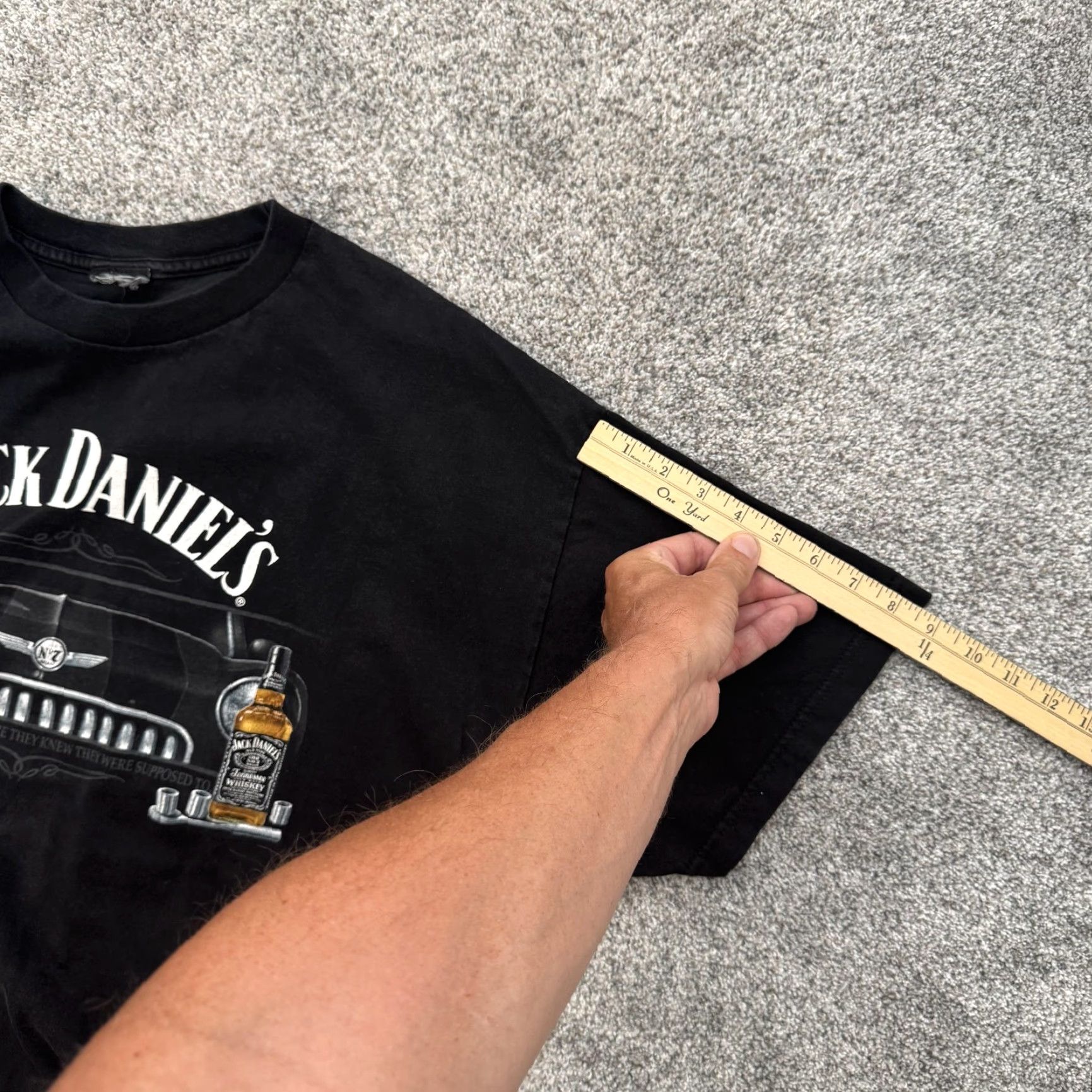 Vintage VINTAGE Jack Daniels Shirt Mens XL Black Graphic Tee 90s Car Whiskey Men's Size US XL / EU 56 / 4 - 8 Thumbnail