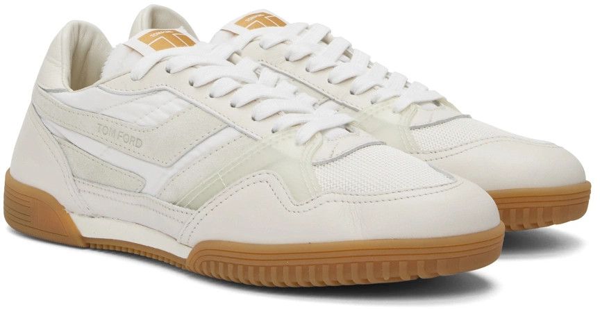 Tom Ford o1y0425 Low-Top Sneakers in White/Light Grey Size US 7 / EU 40 - 3 Thumbnail