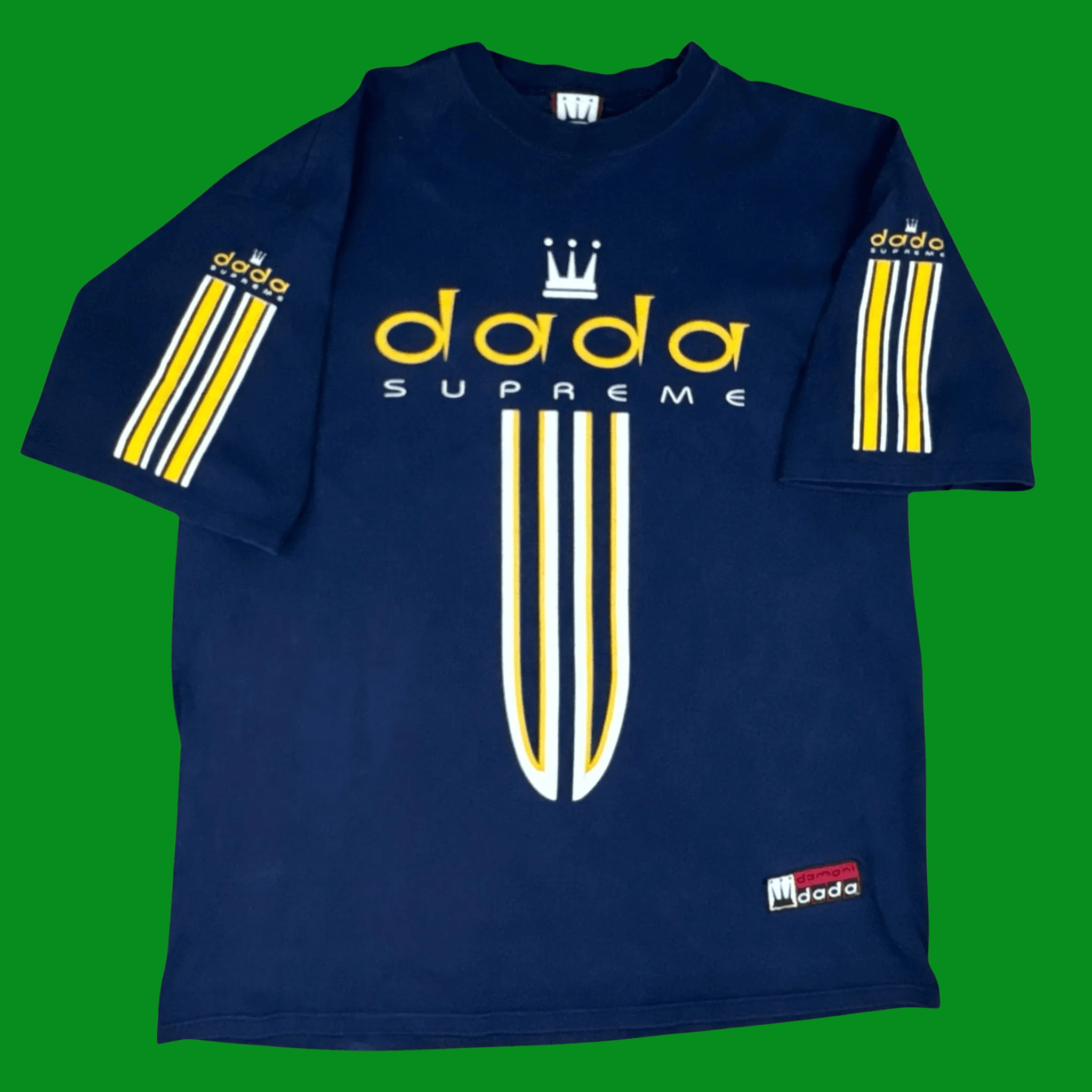Other VTG Dada Supreme “Damant” Logo T-Shirt – Navy & Yellow Size US XXL / EU 58 / 5 - 3 Thumbnail