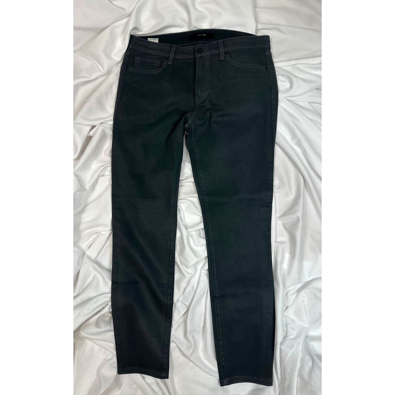 Other Joes Jeans Straight Leg Logo Back Pocket Black 31 Size 31" - 6 Thumbnail
