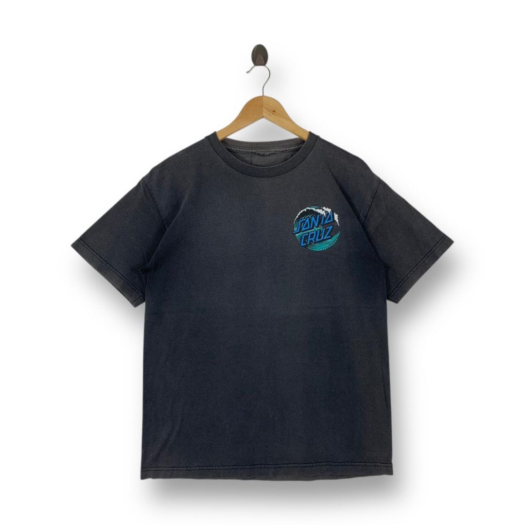 Santa Cruz Skateboards Vintage Santa Cruz "Wave Dot" Faded Skate Tee Size US M / EU 48-50 / 2 - 2 Thumbnail