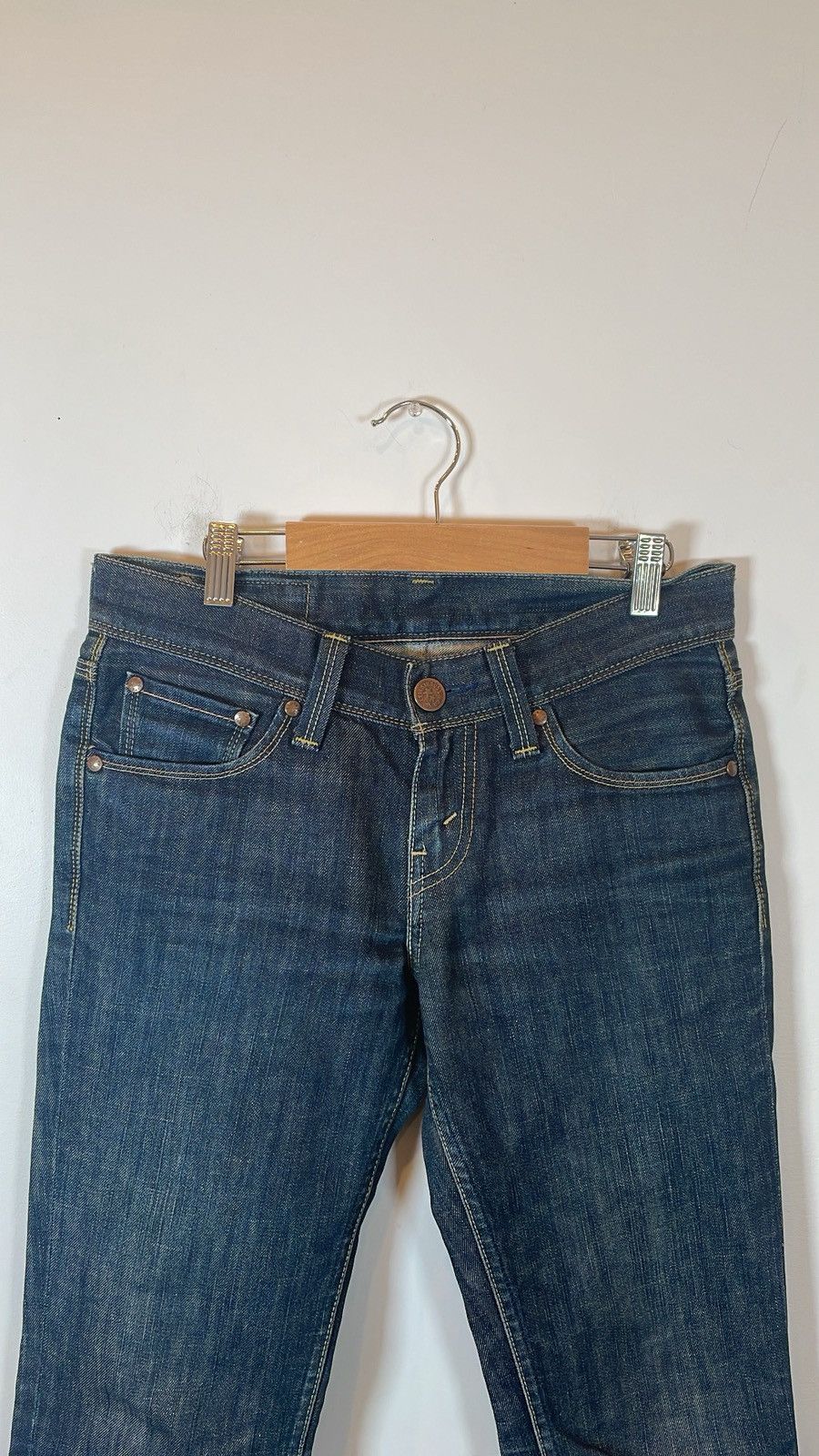 Levi's Levi’s Japan Exclusive Embroidered Logo Denim Jeans Size US 29 - 2 Thumbnail