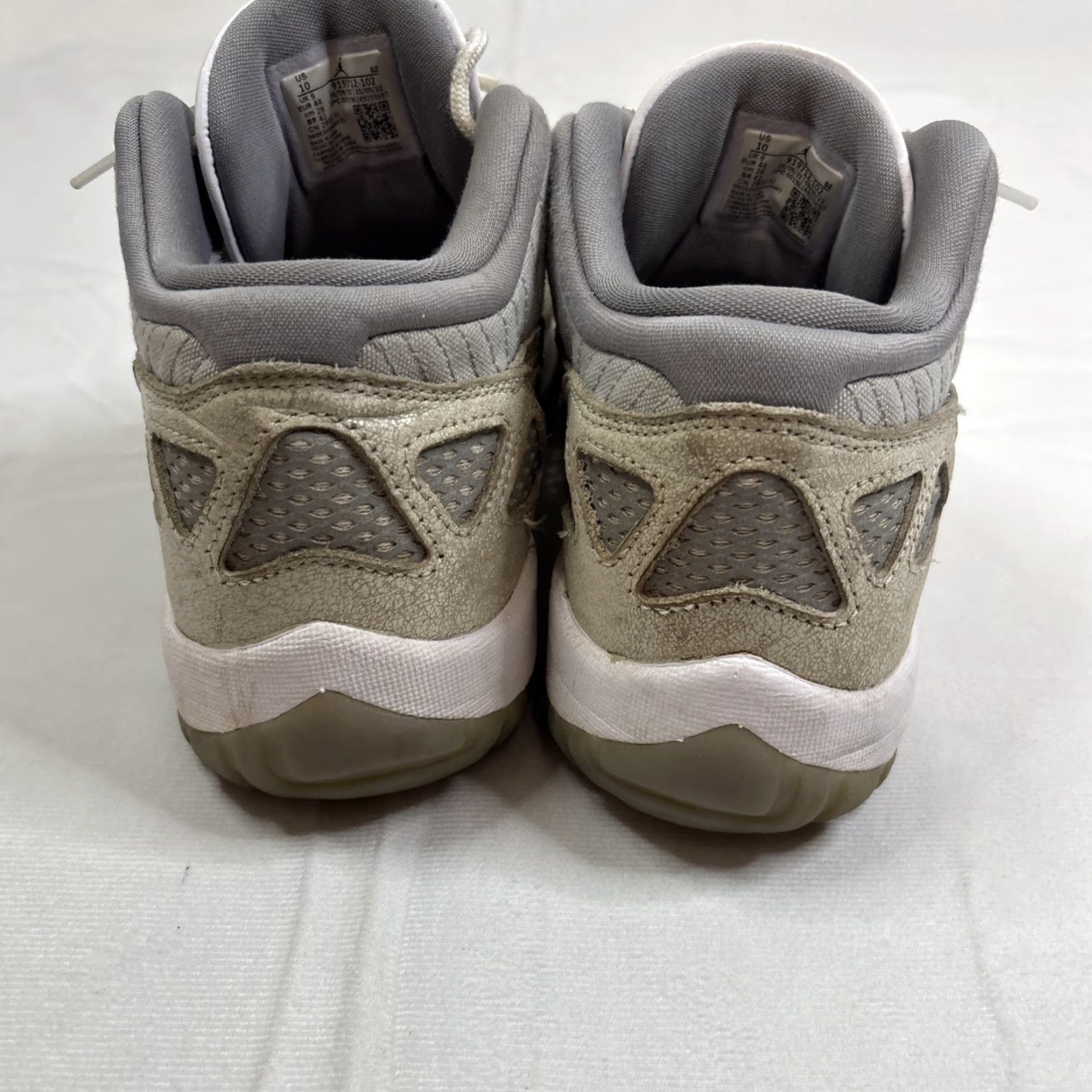 Jordan Brand Nike Air Jordan 11 Retro Low IE Light Orewood Mens Size 10 Sneaker Gray Leather Cushioned Breathable Rubber Low Top Basketball Shoes Size US 9 / EU 42 - 6 Thumbnail