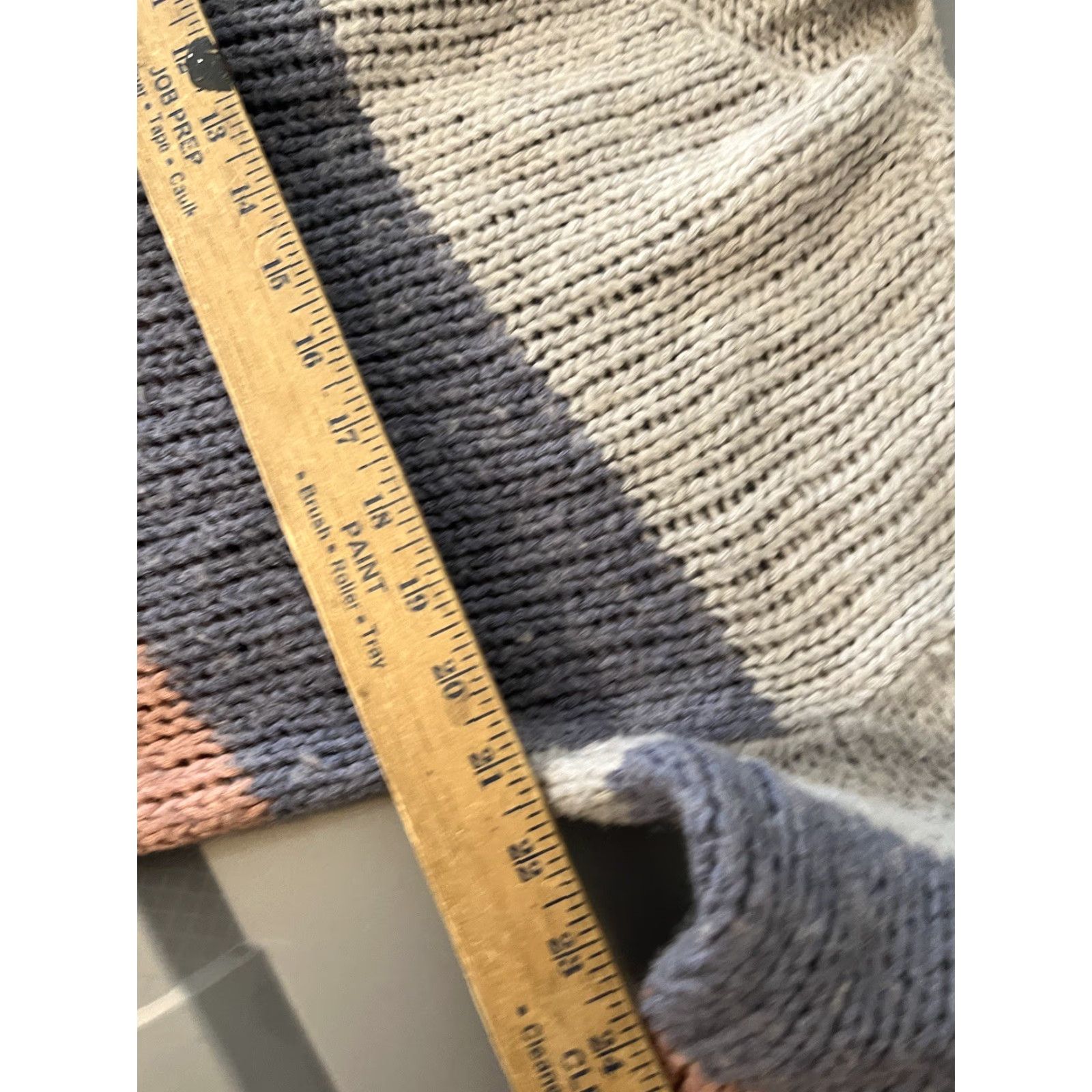 Lucky Brand Lucky Brand Sweater Womens Size 1X Color Block Striped Wool Blend Pullover Knit Boat Neck Long Sleeve Multicolor Acrylic Wool Blend Size XL / US 12-14 / IT 48-50 - 5 Thumbnail