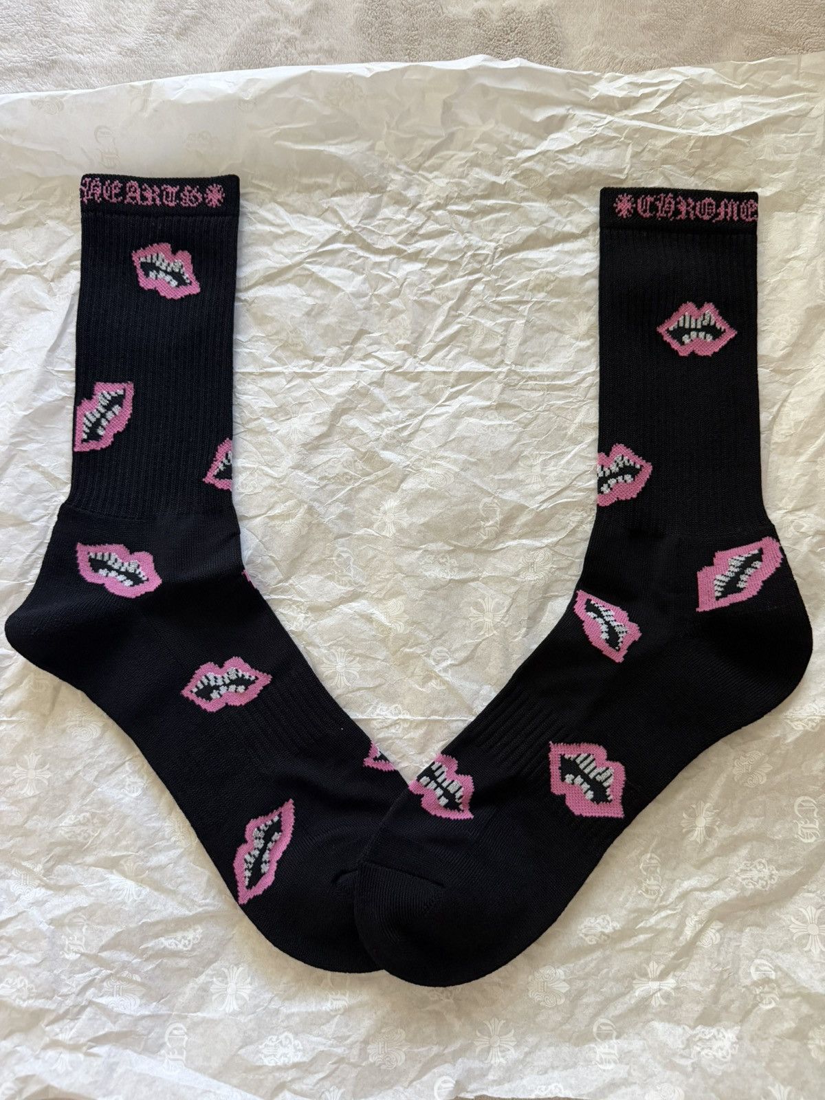 Chrome Hearts Woman's Sport Sock Medium Black | Grailed