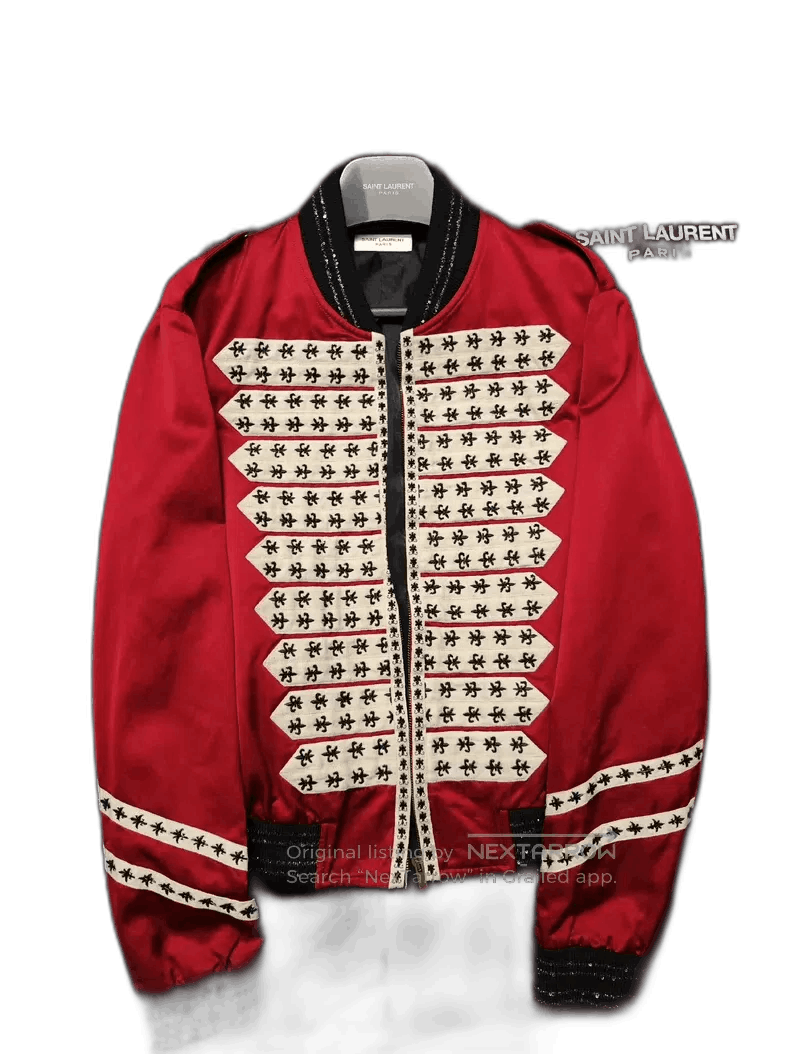 Saint Laurent Paris saint laurent embroidered baseball jacket. Size US L / EU 52-54 / 3 - 1 Thumbnail