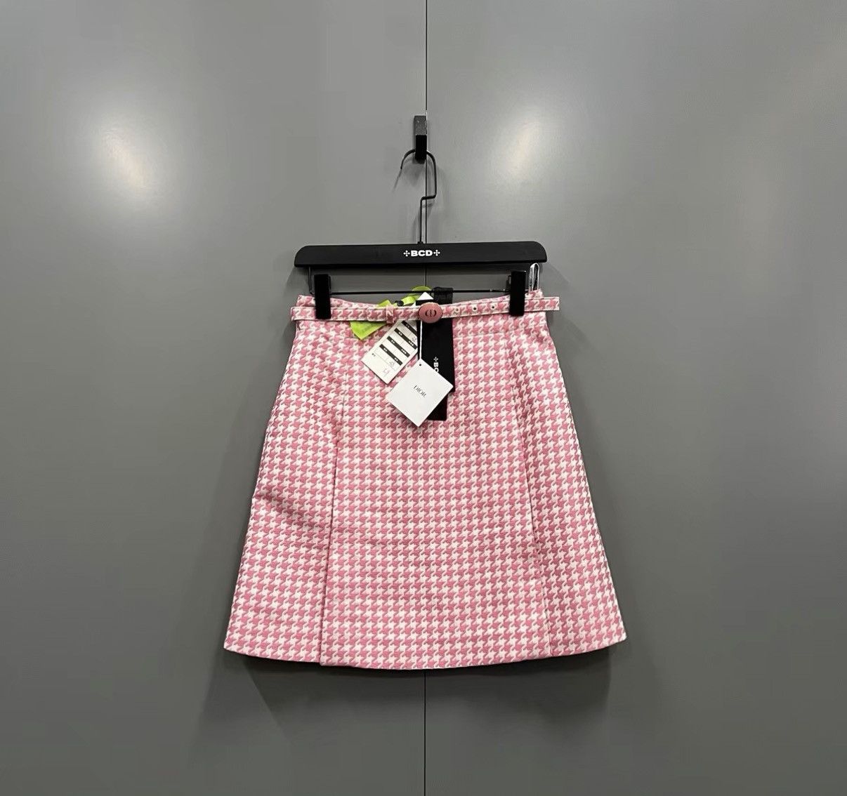 Dior Dior Classic Houndstooth Mini A-line Skirt J41 Size M / US 6-8 / IT 42-44 - 1 Thumbnail