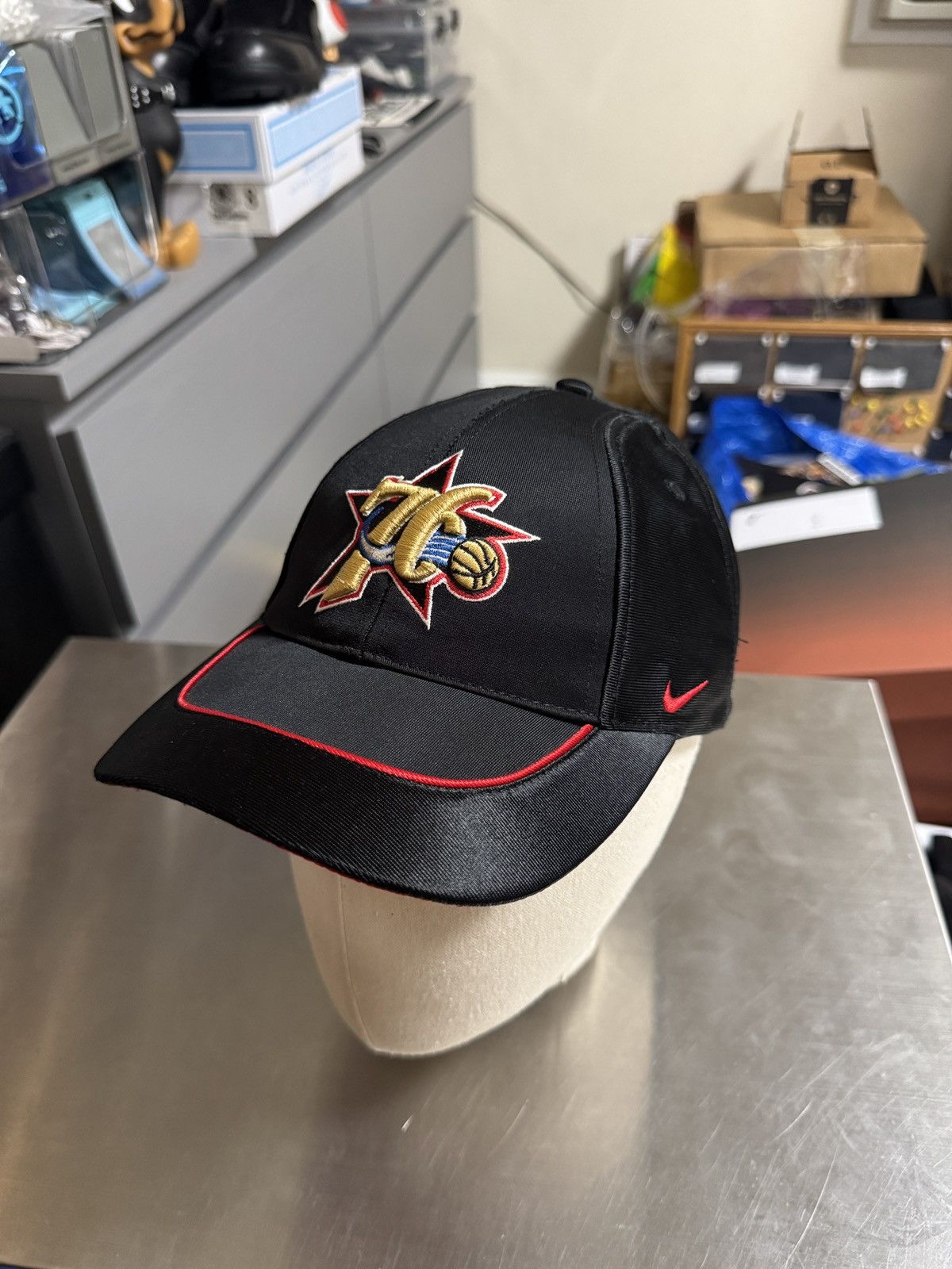 Nike DS 2003 Nike Philadelphia 76ers NBA Draft Fitted Hat Size ONE SIZE - 1 Thumbnail