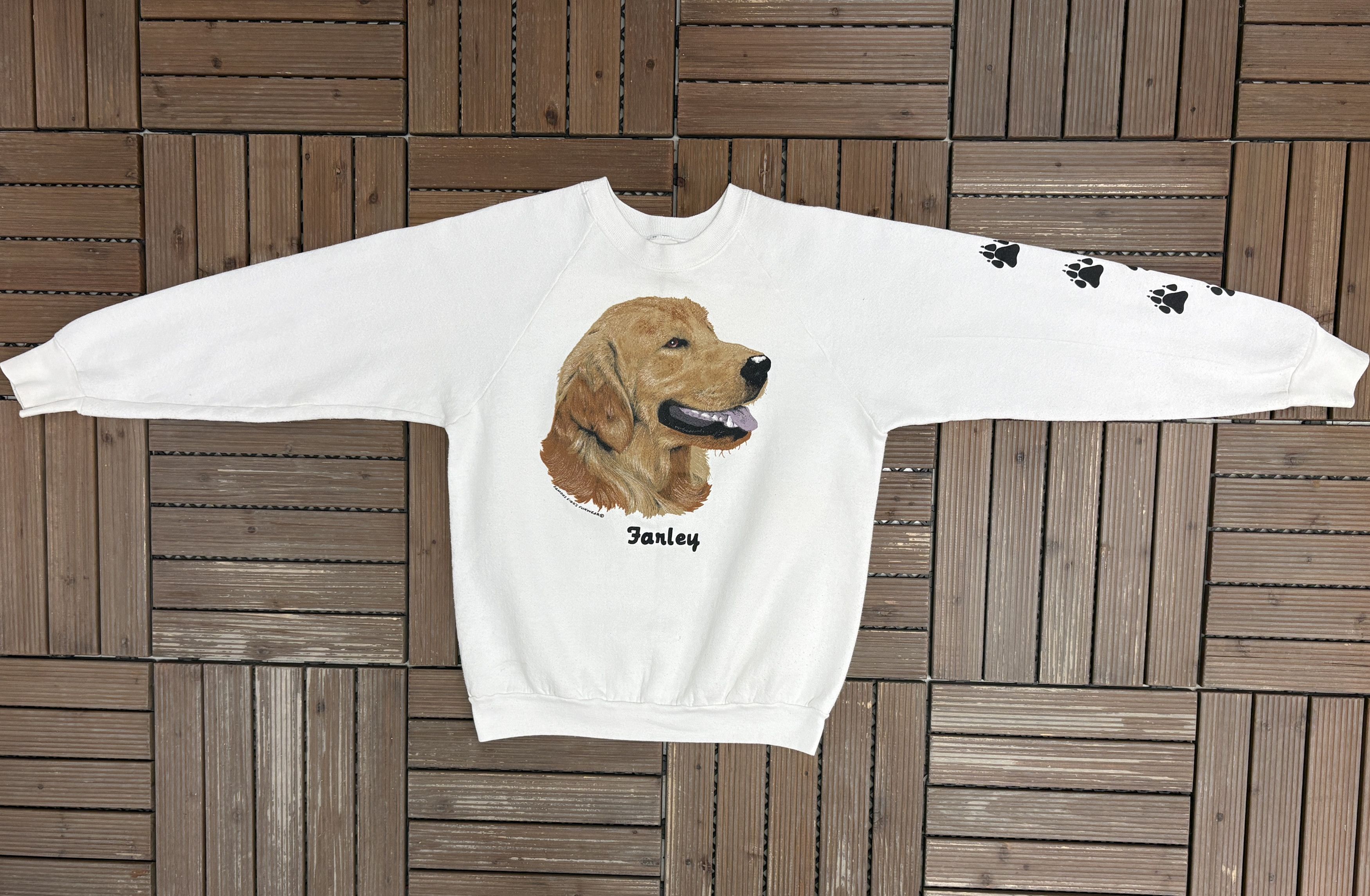 Vintage Fido's Famous Funwear Farley Vintage White Crewneck Sweater Size US L / EU 52-54 / 3 - 5 Thumbnail