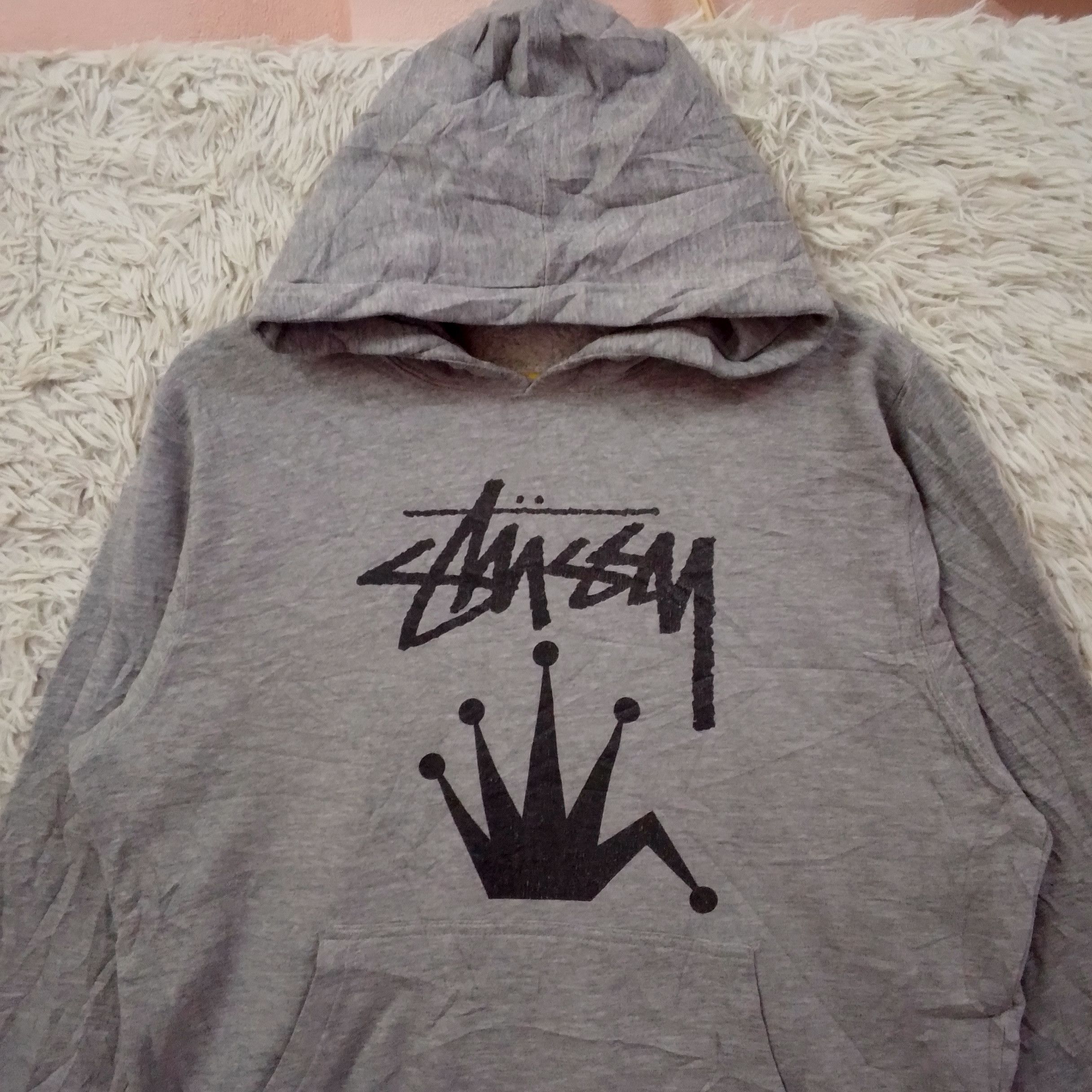Stussy Stussy Crown Distressed Style Pullover Hoodie Size US M / EU 48-50 / 2 - 2 Thumbnail