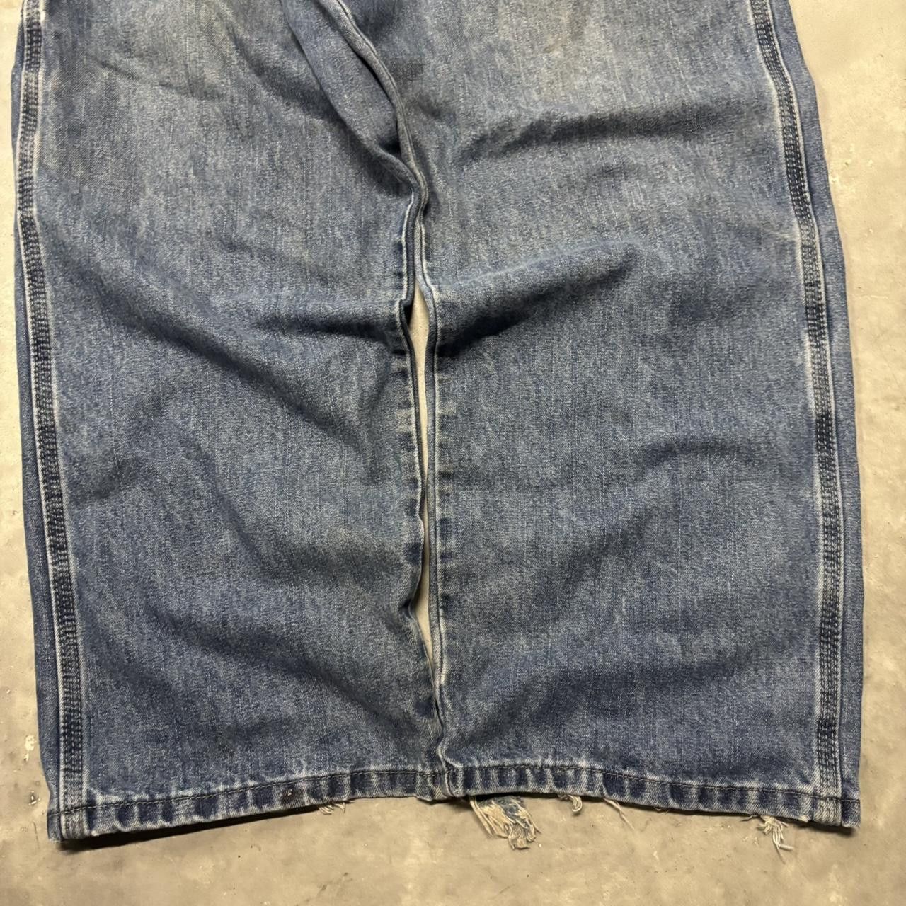 Japanese Brand × Vintage Crazy Vintage Y2K/2000s Baggy Medium Wash Skater Carpenter Denim Jeans! Size US 40 / EU 56 - 6 Thumbnail