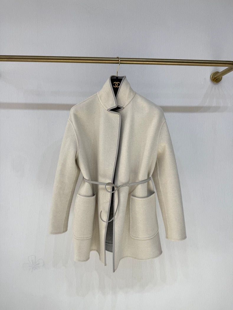 LORO PIANA Double-faced baby cashmere and cashmere coat