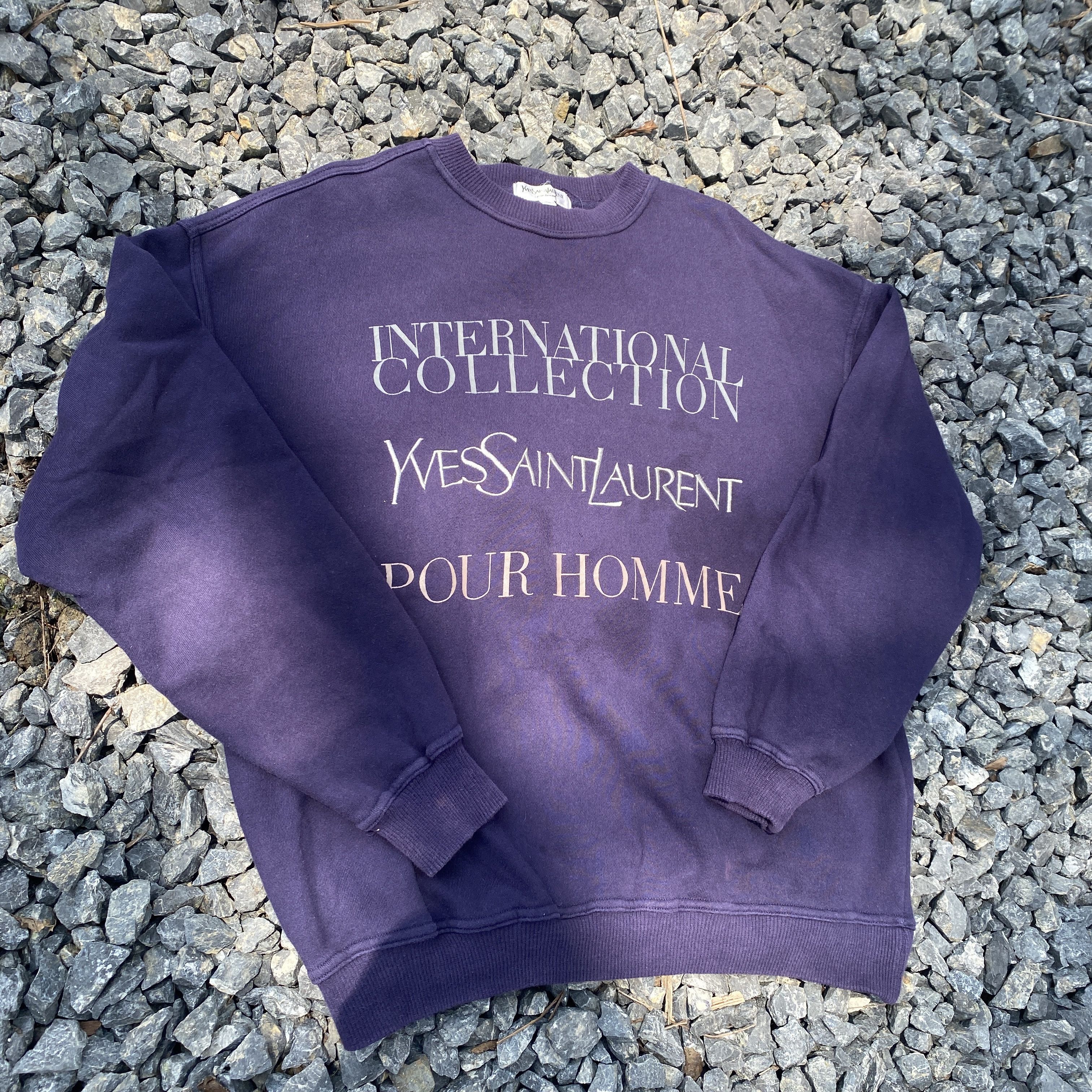 image of Vintage 90's Yvessaintlaurent International in Blue/Navy, Men's (Size Large)