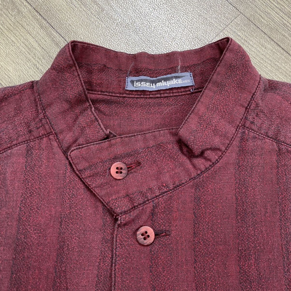 Issey Miyake 1990s Vintage Issey Miyake Men Mandarin Shirt Designer Size US L / EU 52-54 / 3 - 4 Thumbnail