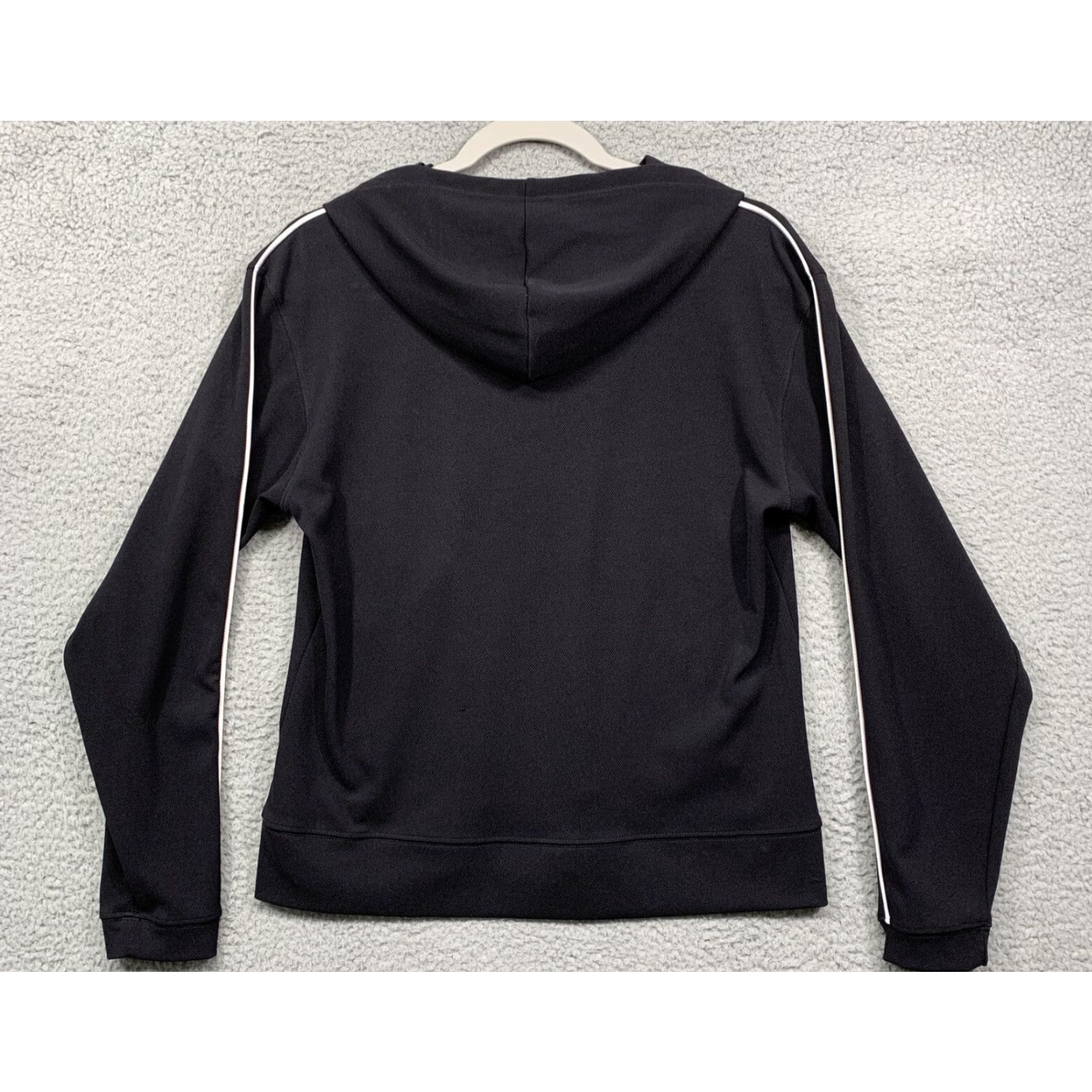 Russell Athletic Russell Athletic Womens Hooded Track Jacket Full Zip Black Dri-Power Size M Medium Athletic Fit Smart Casual Activewear Womens Jacket Size M / US 6-8 / IT 42-44 - 4 Thumbnail