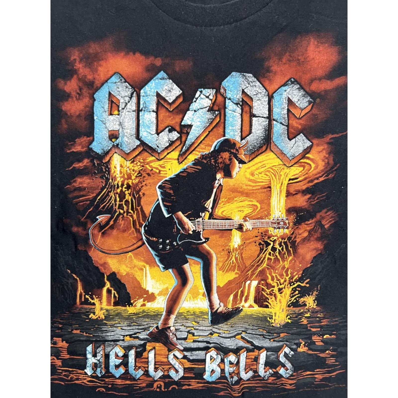 Liquid Blue AC/DC Hells Bells T-Shirt Mens Large Black Rock Band Tee Retro Liquid Blue Size US L / EU 52-54 / 3 - 2 Thumbnail
