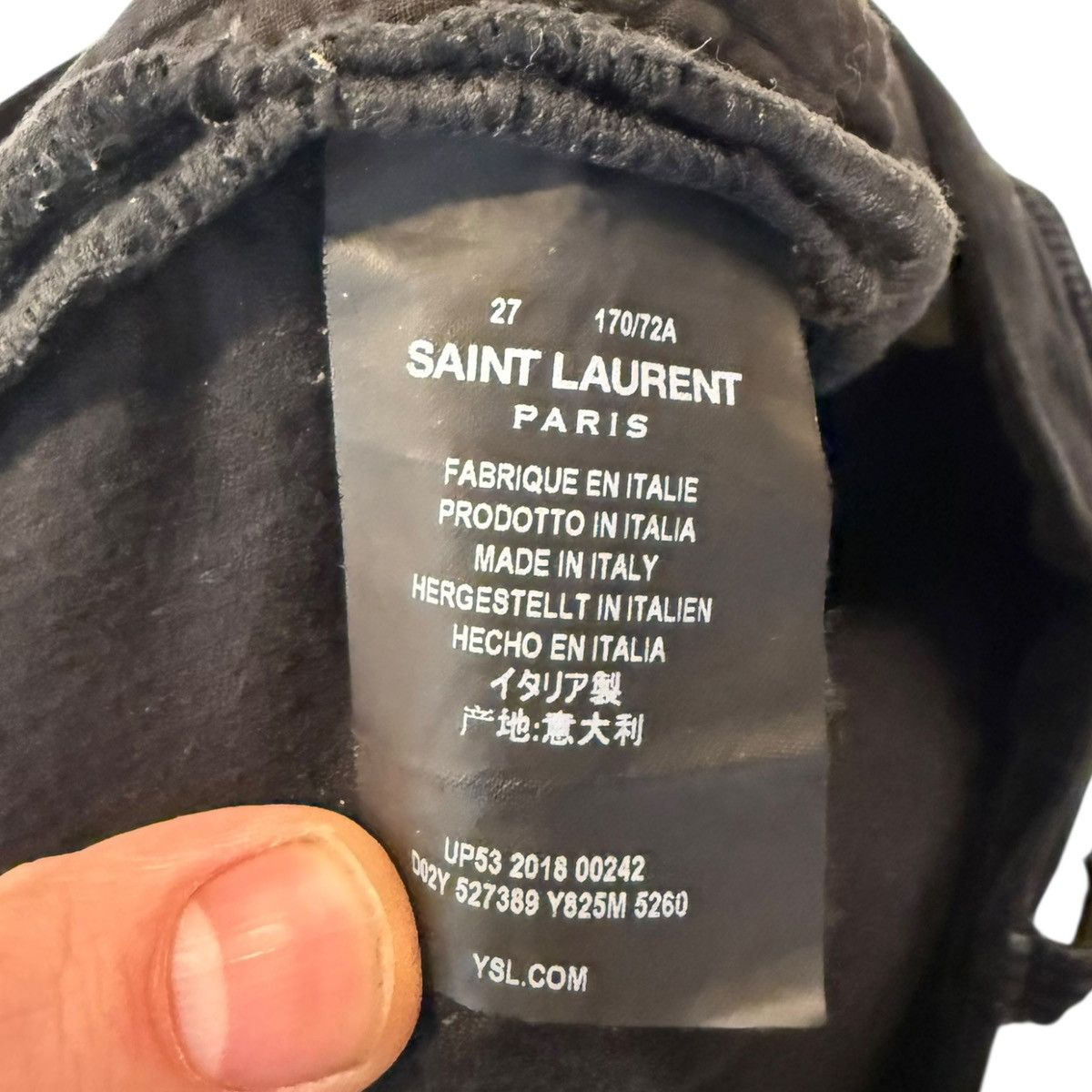 Saint Laurent Paris Saint Laurent Black Corduroy D02 2018 Size US 28 / EU 44 - 4 Thumbnail
